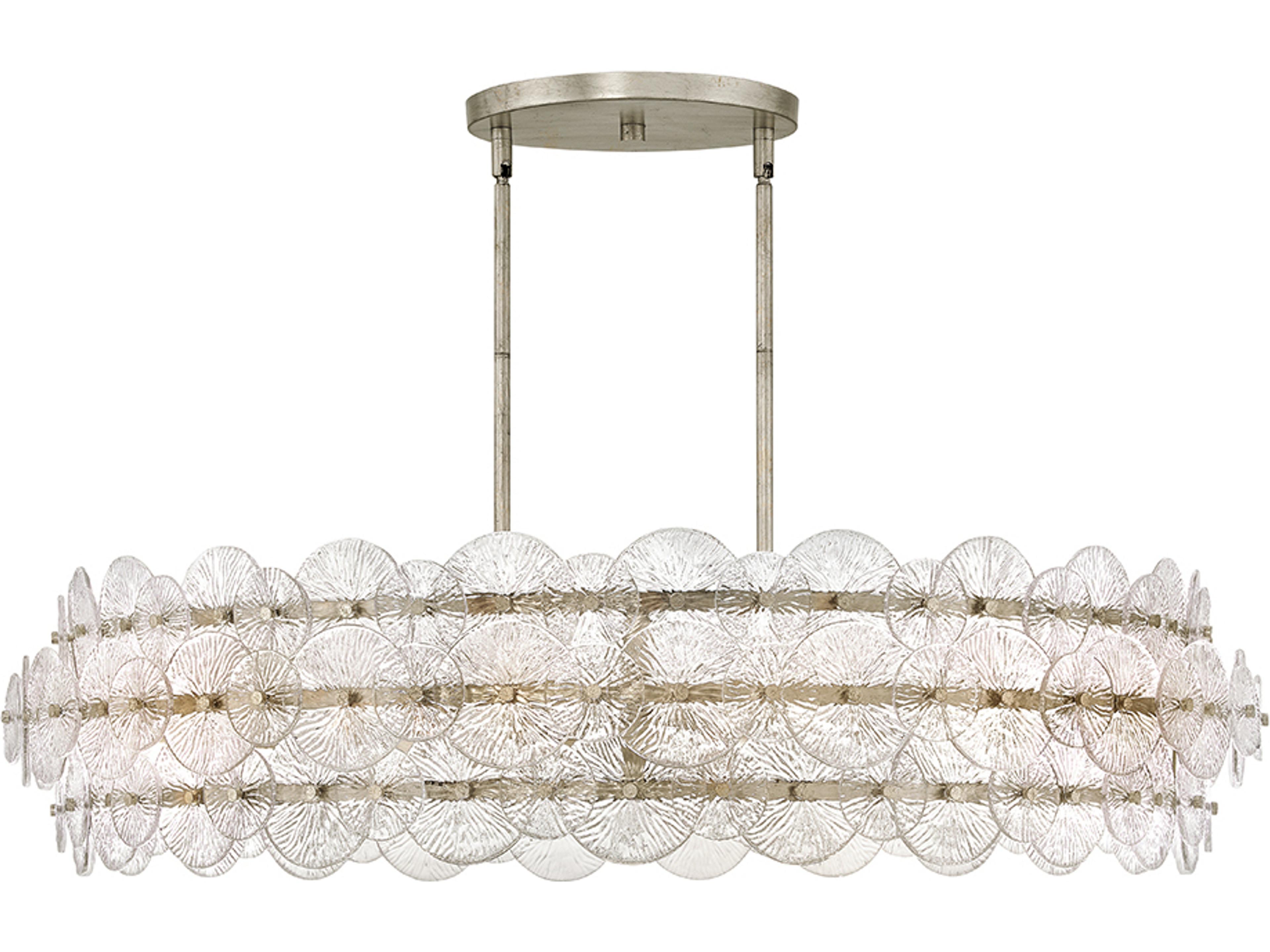 Rene 8-Light Glacial Gray Pendant