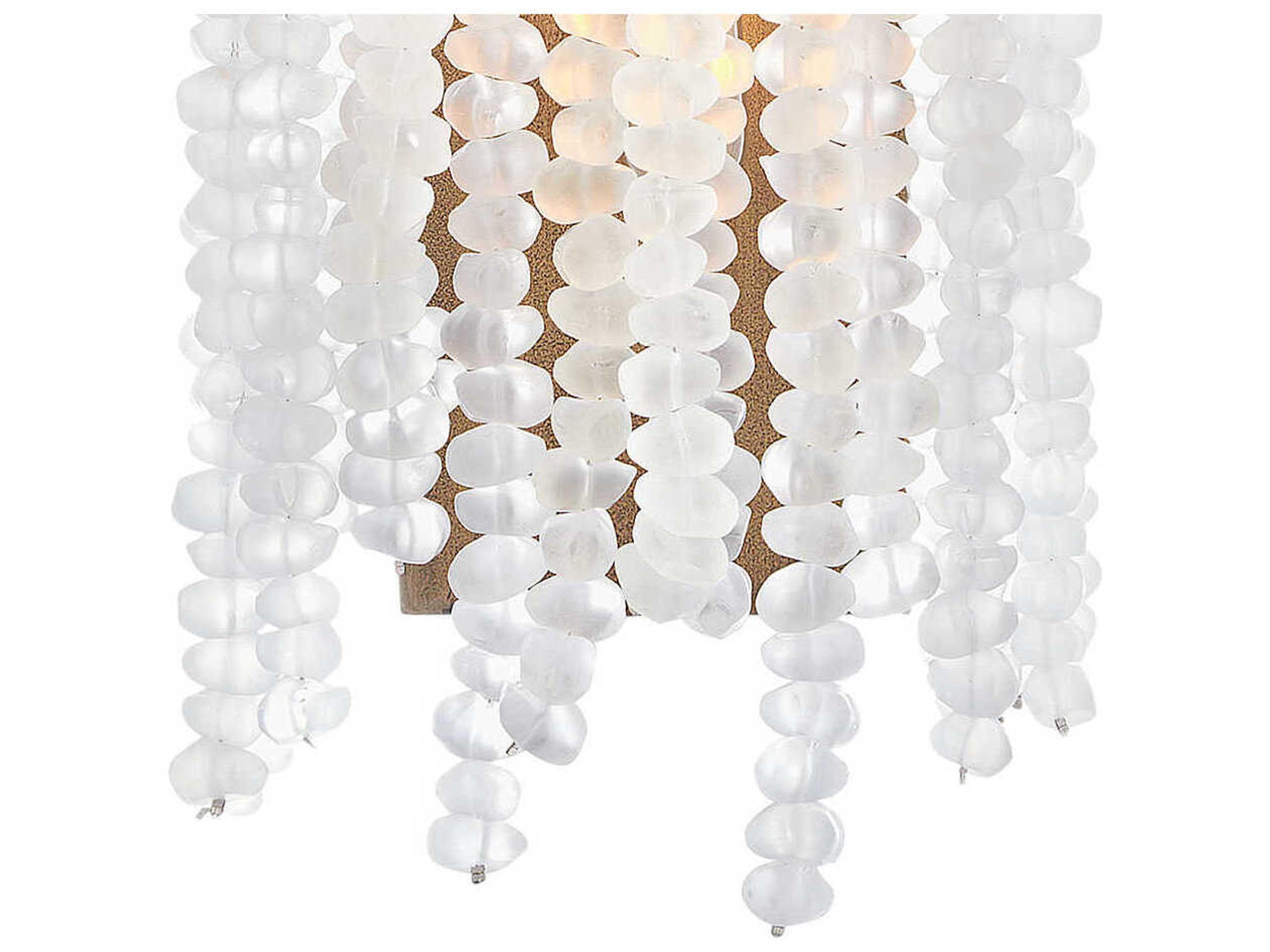 Fredrick Ramond Dune 1-Light Burnished Gold Glass LED Wall Sconce