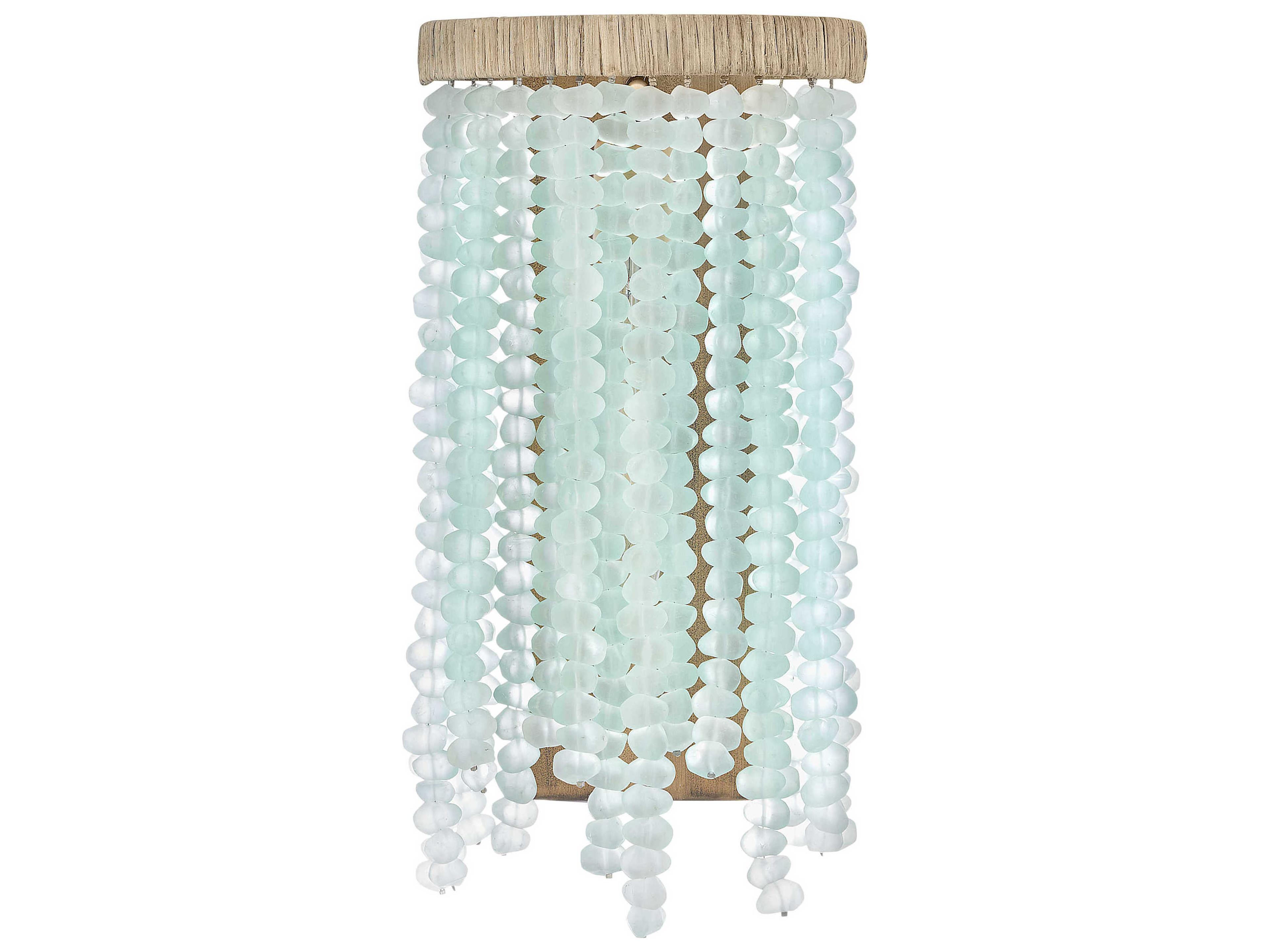 Fredrick Ramond Dune 1-Light Burnished Gold Glass LED Wall Sconce