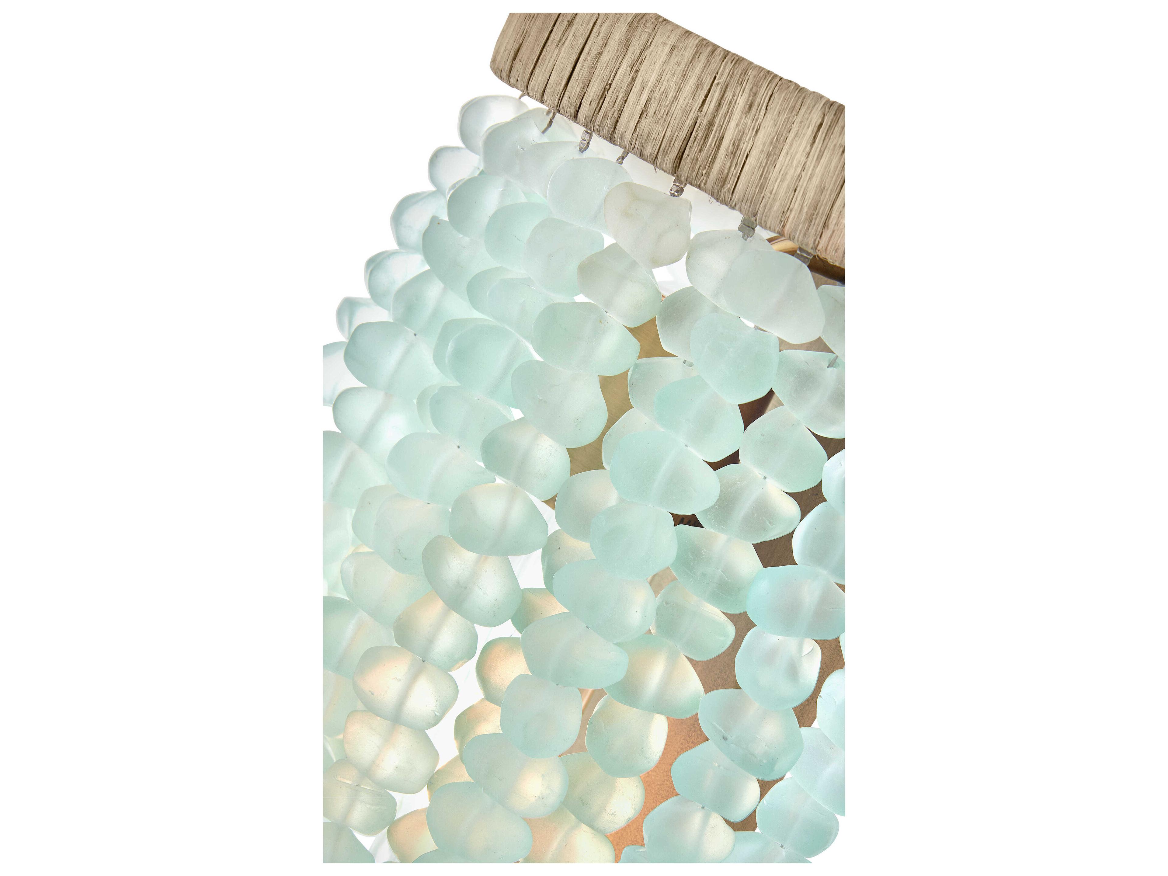 Fredrick Ramond Dune 1-Light Burnished Gold Glass LED Wall Sconce