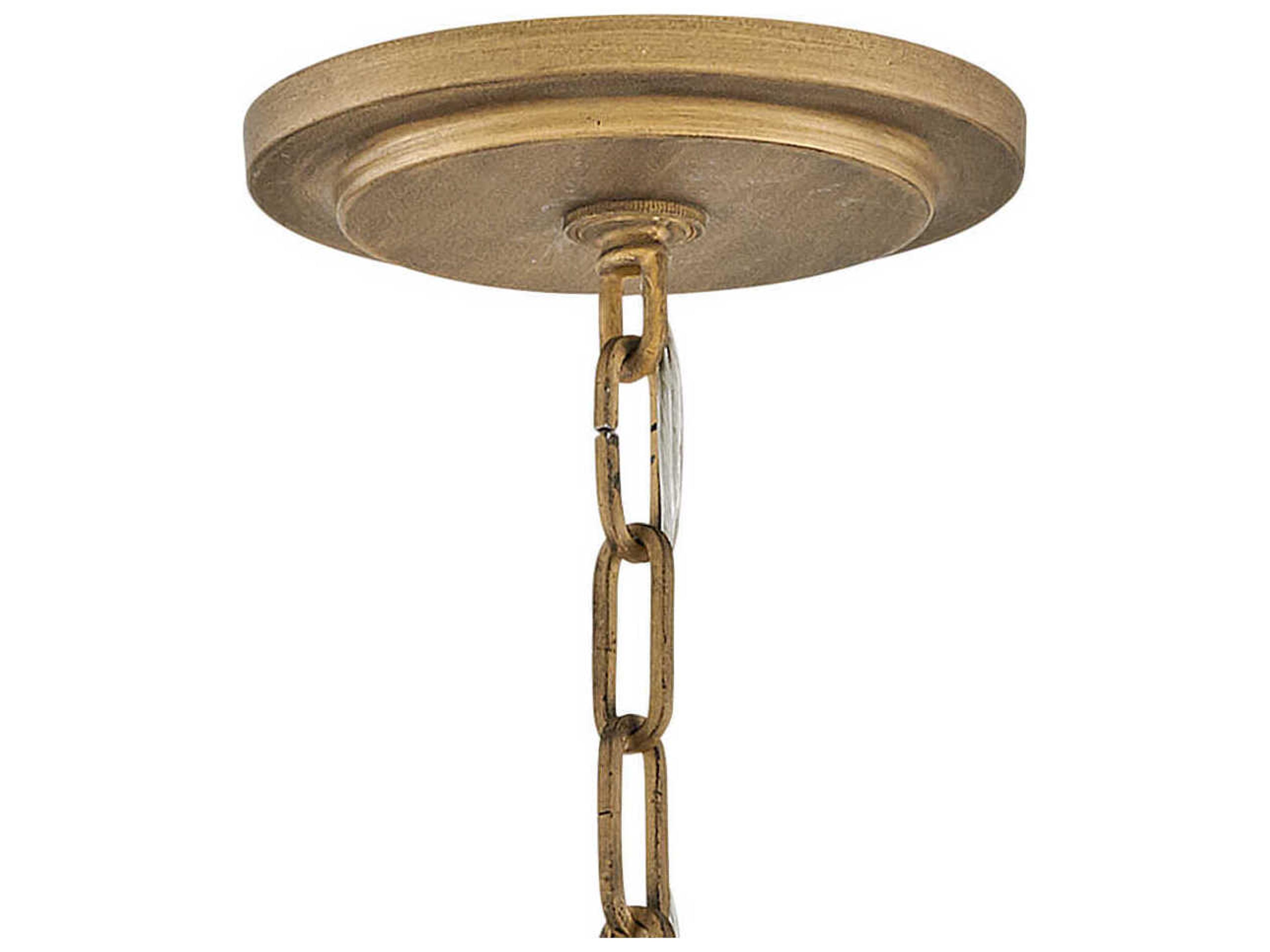 Fredrick Ramond Dune 4-Light Burnished Gold Glass LED Pendant