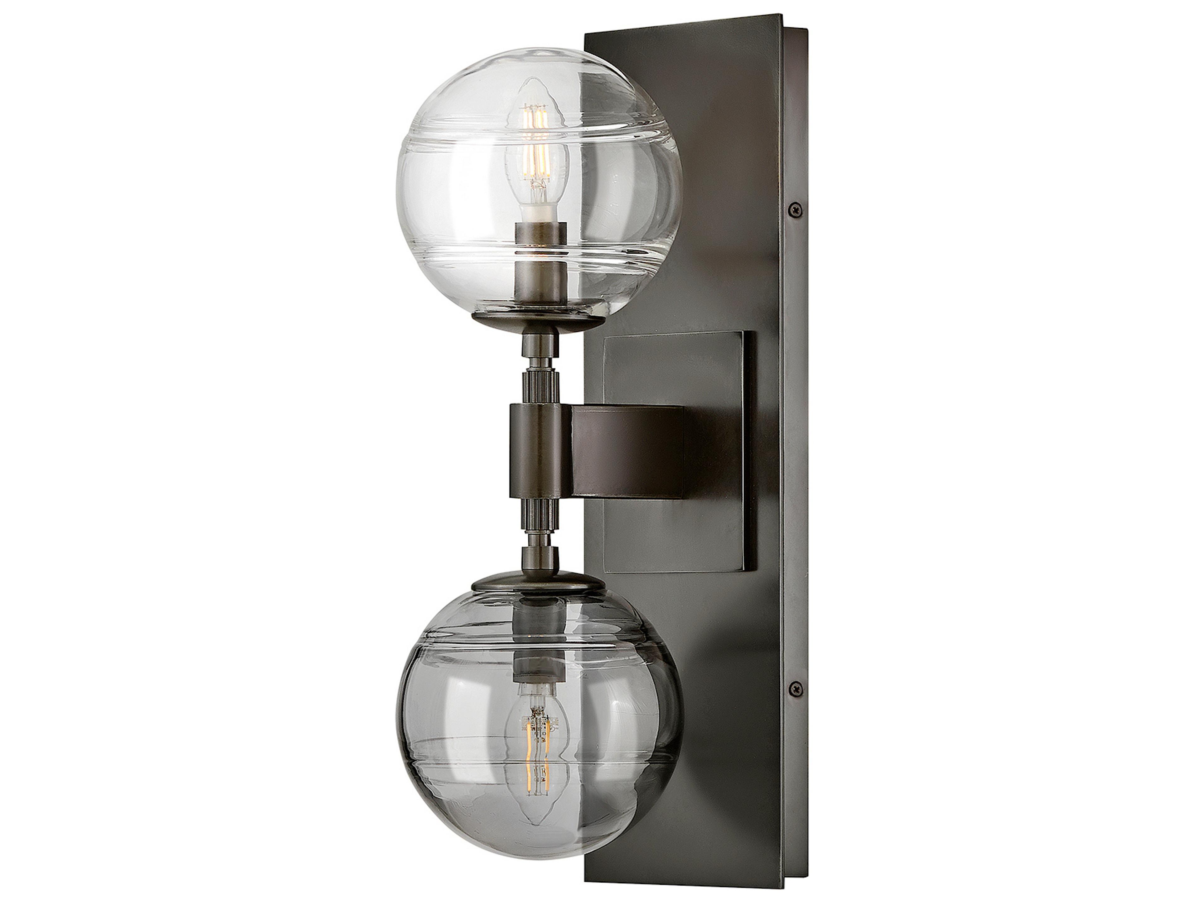 Oberon 2-Light Black Oxide Wall Sconce