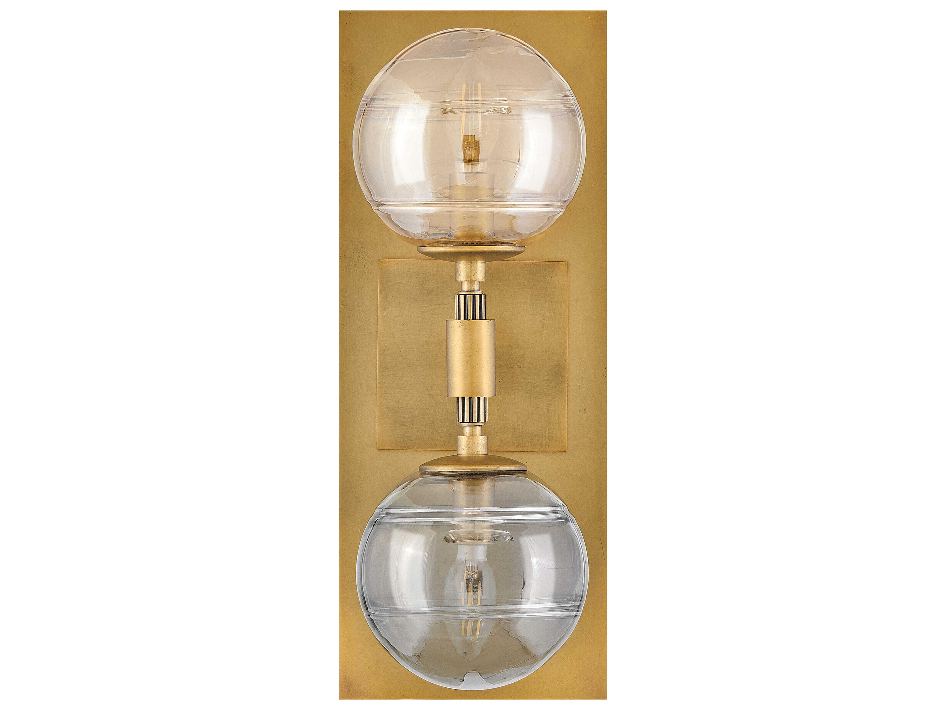 Fredrick Ramond Oberon 2-Light Heritage Brass Wall Sconce