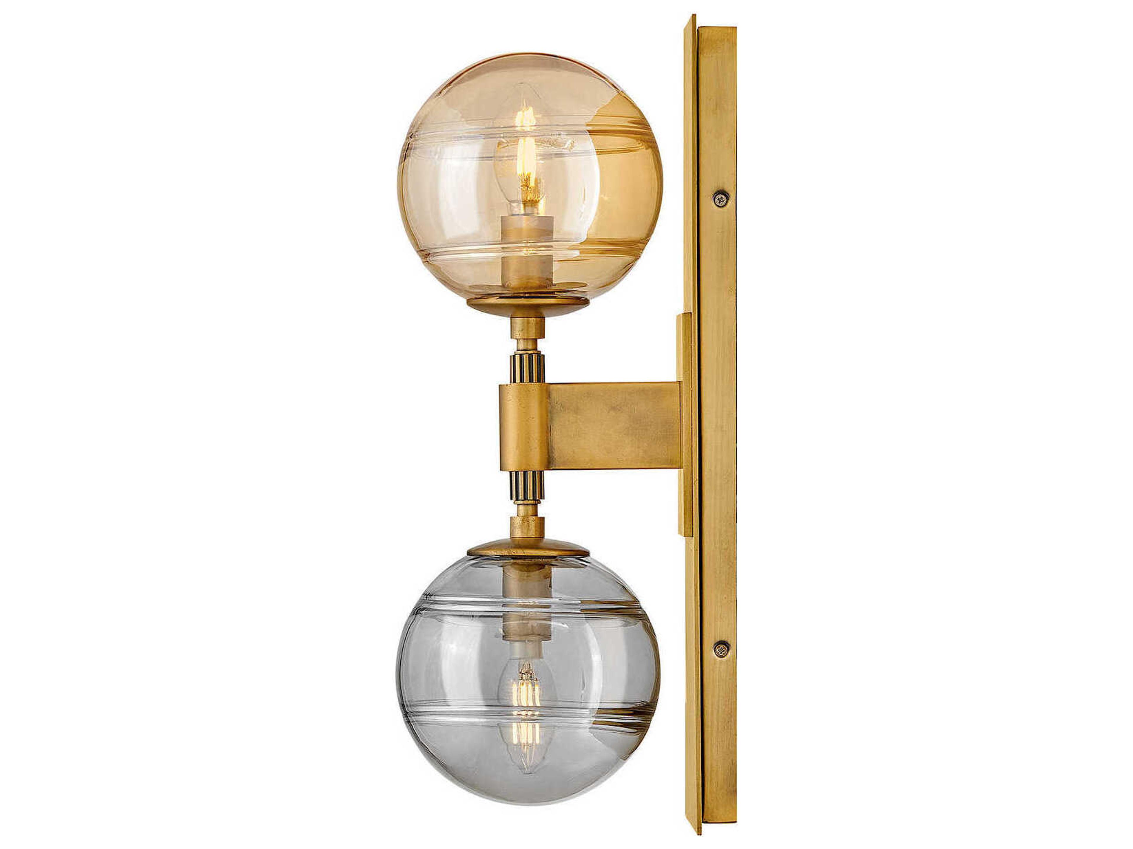 Fredrick Ramond Oberon 2-Light Heritage Brass Wall Sconce