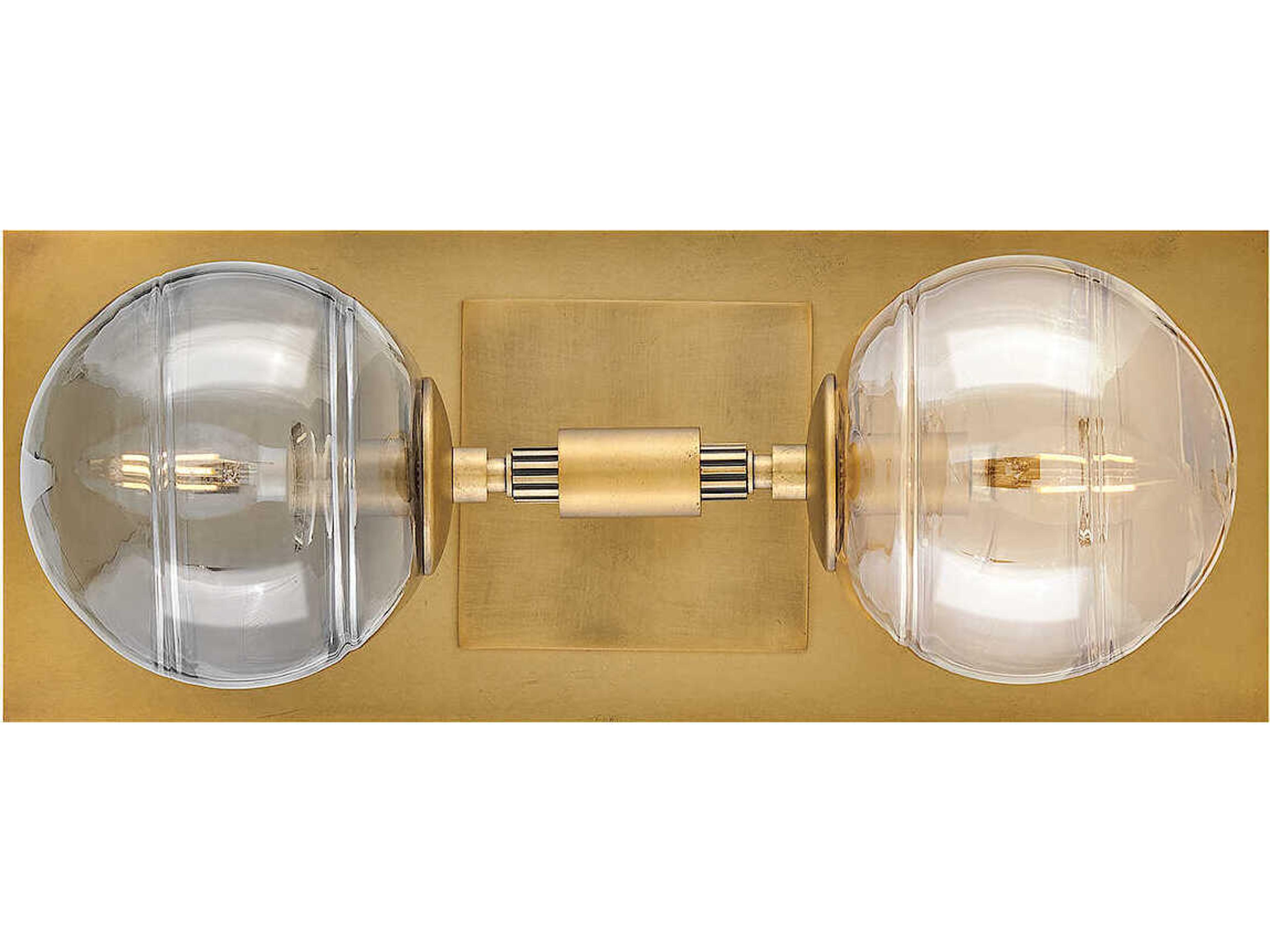 Fredrick Ramond Oberon 2-Light Heritage Brass Wall Sconce