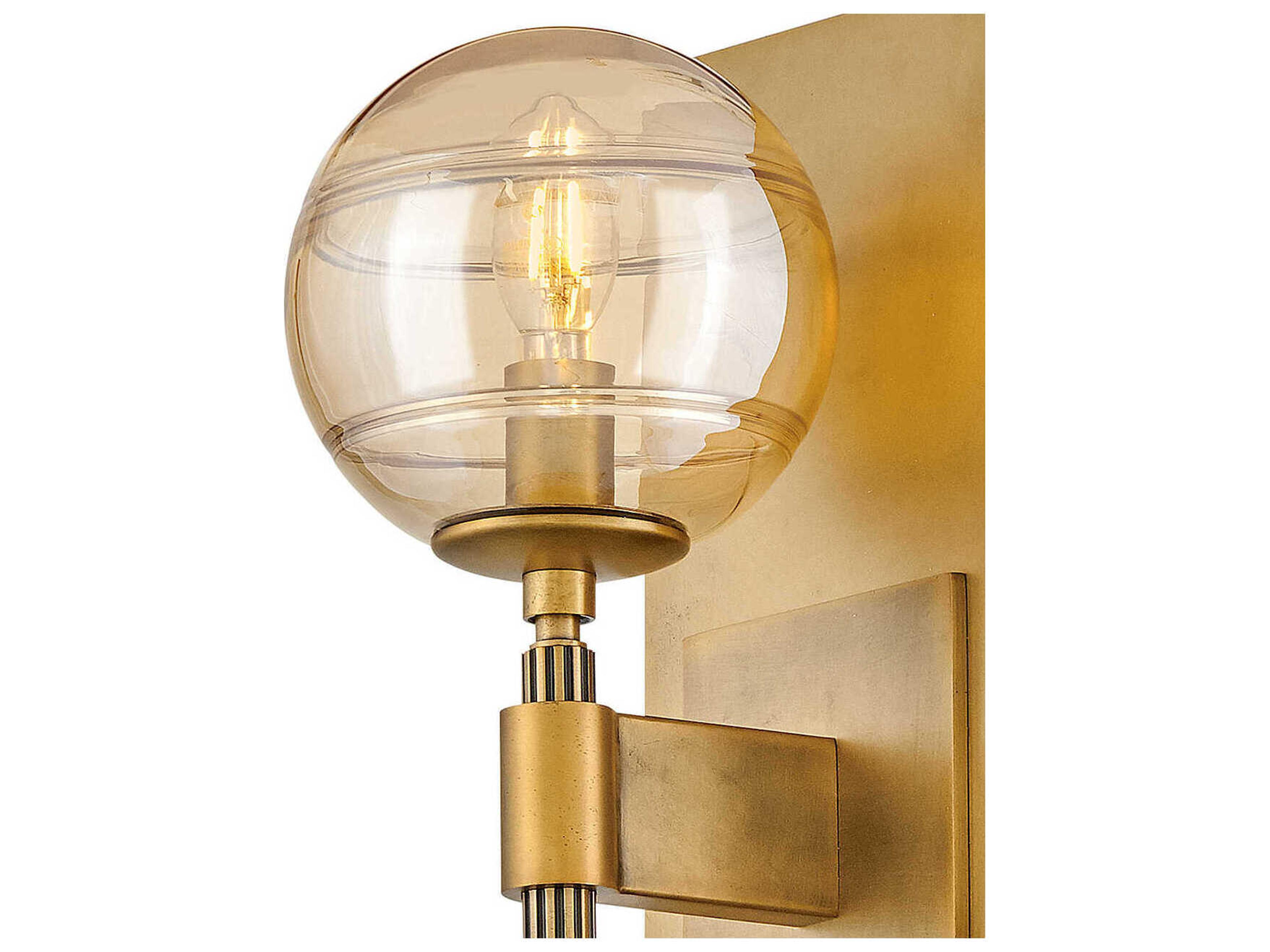 Fredrick Ramond Oberon 2-Light Heritage Brass Wall Sconce