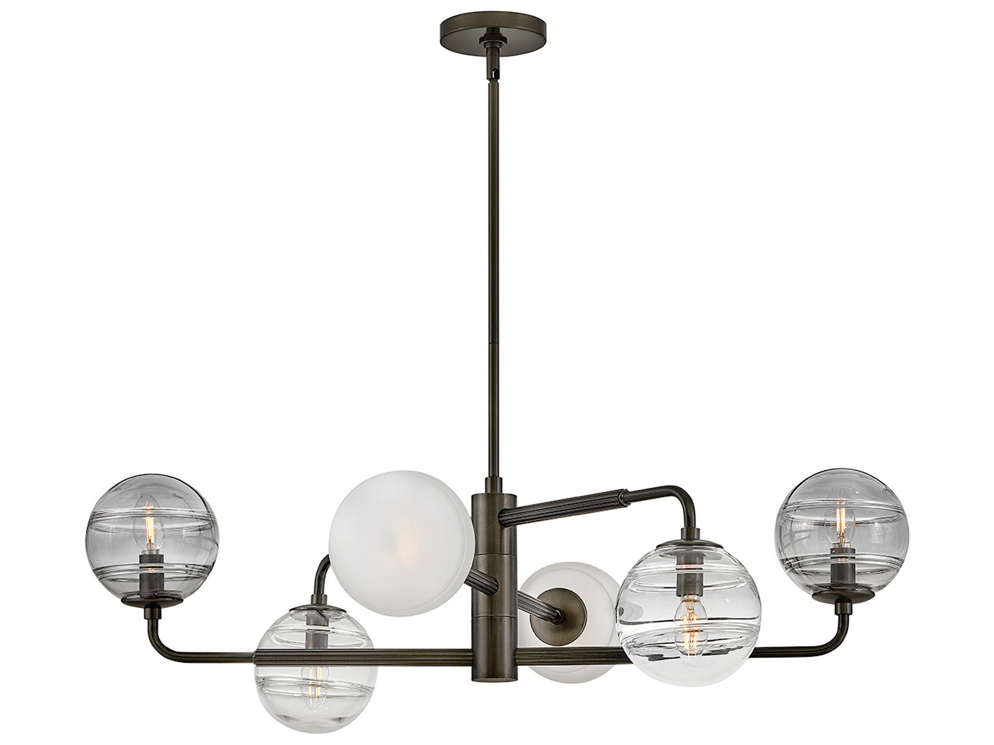 Oberon 6-Light Black Oxide Globe Chandelier