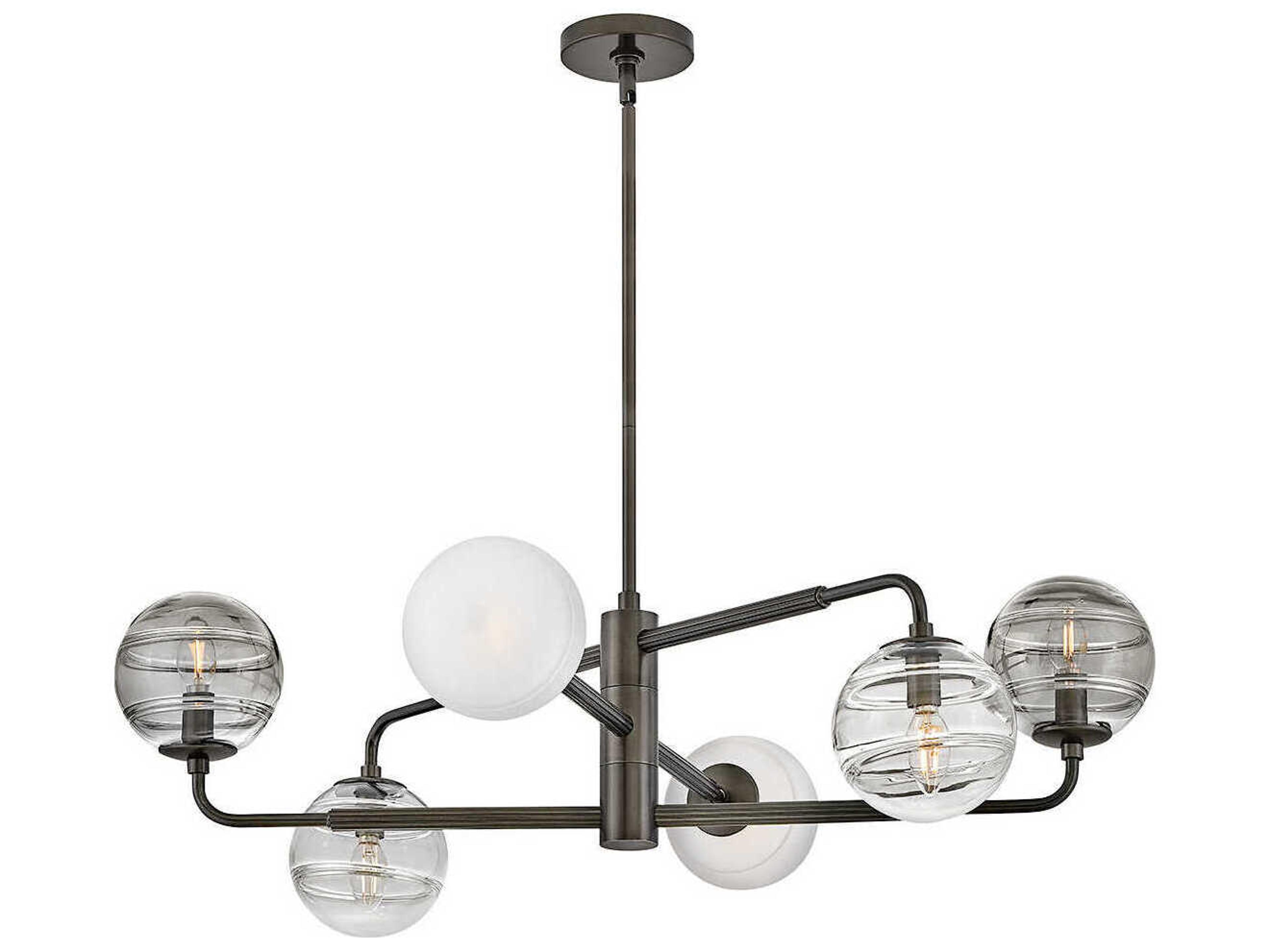 Fredrick Ramond Oberon 6-Light Black Oxide Globe Chandelier