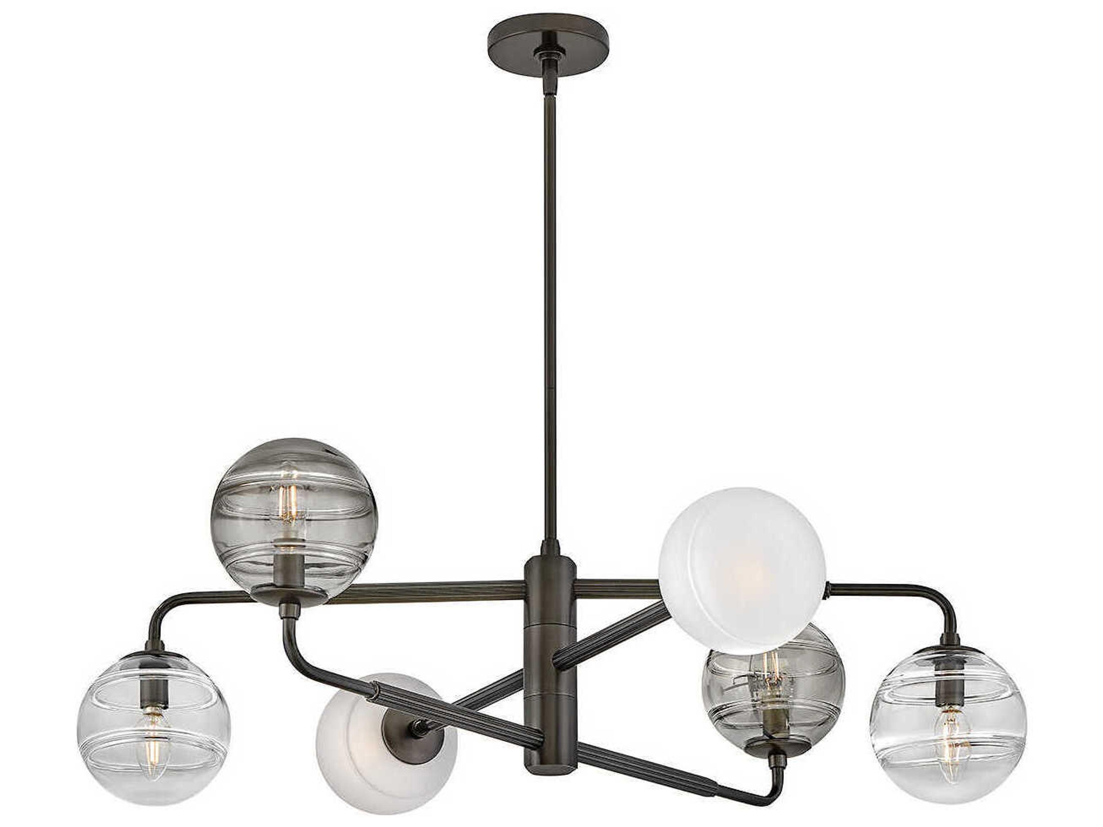 Fredrick Ramond Oberon 6-Light Black Oxide Globe Chandelier