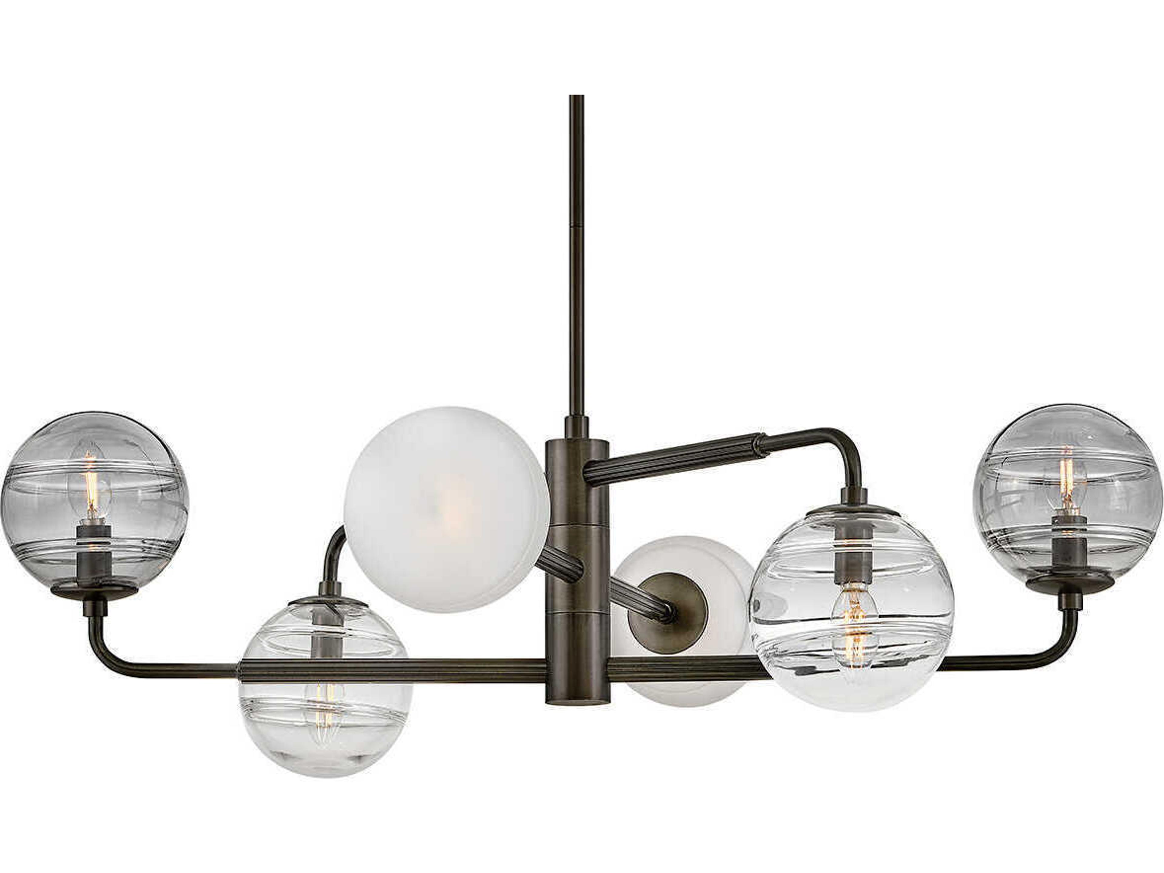 Fredrick Ramond Oberon 6-Light Black Oxide Globe Chandelier