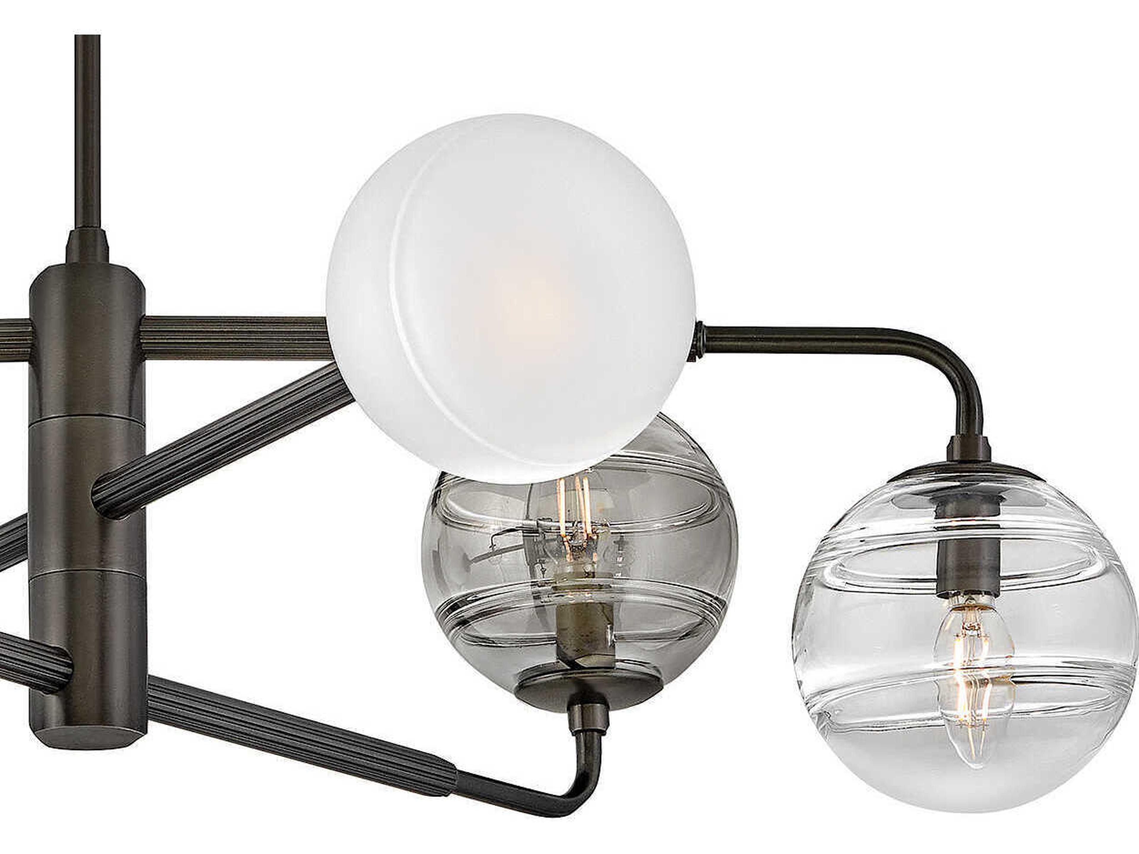 Fredrick Ramond Oberon 6-Light Black Oxide Globe Chandelier