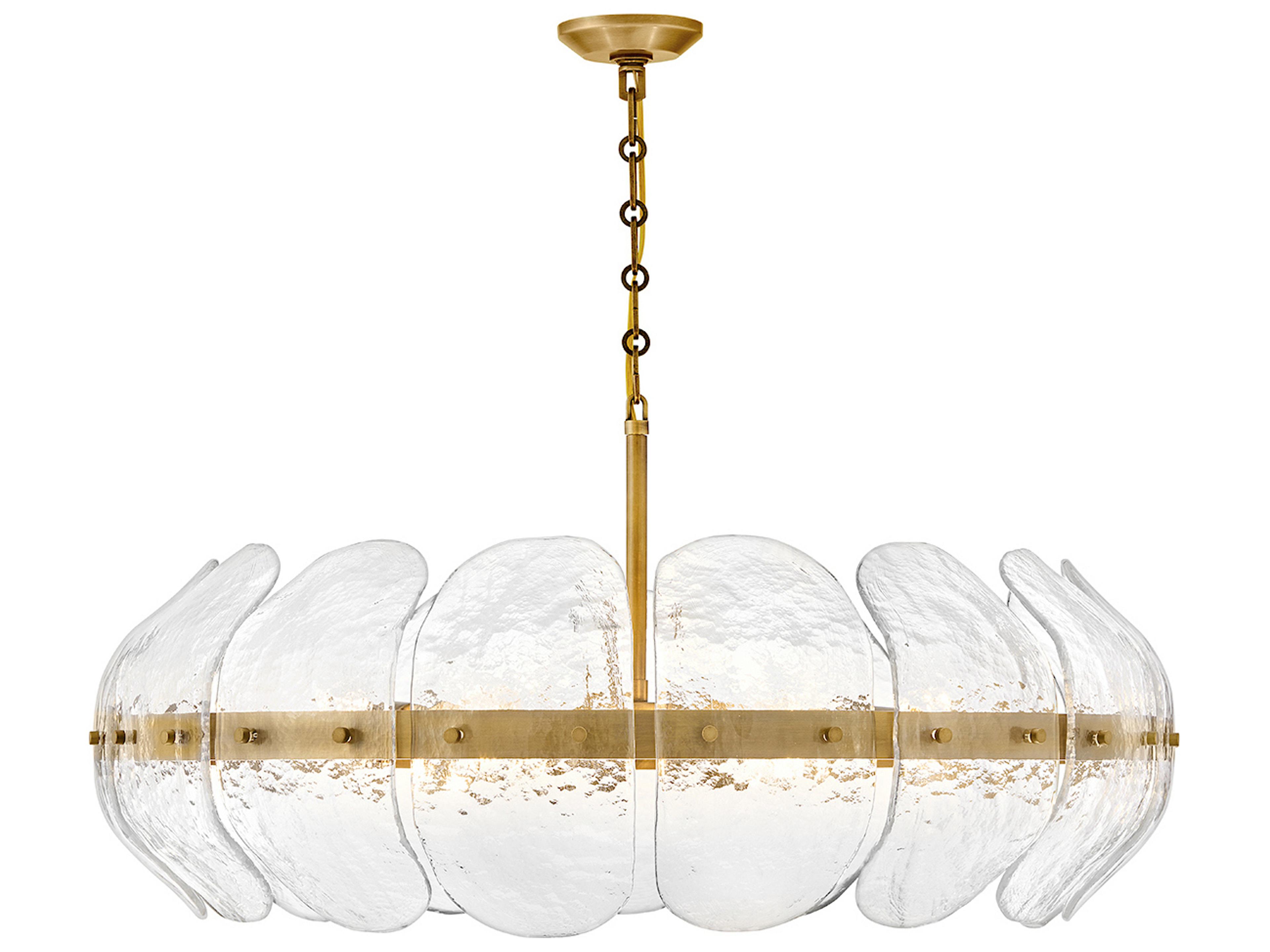 Lillia 6-Light Heritage Brass Pendant