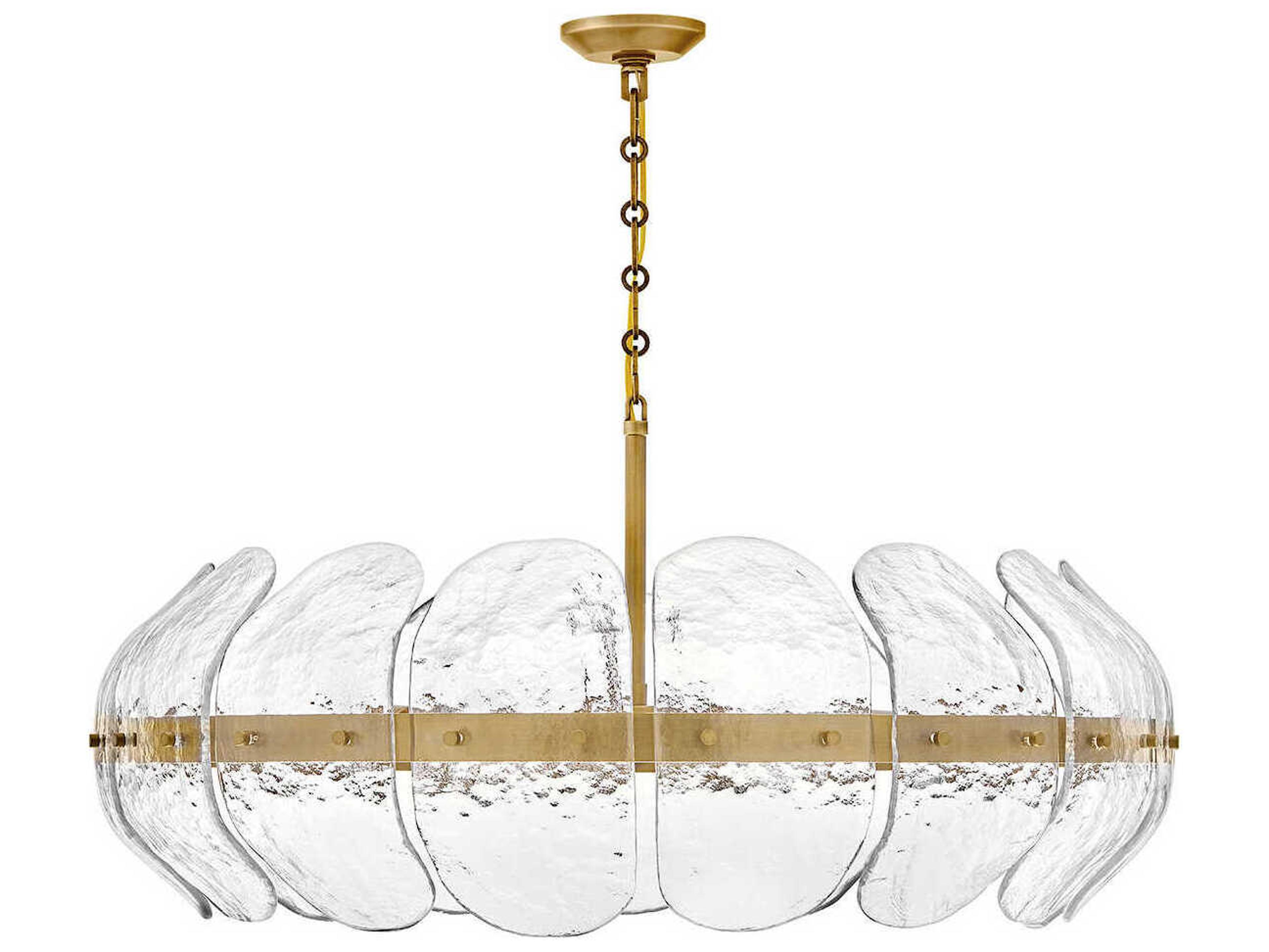 Fredrick Ramond Lillia 6-Light Heritage Brass Pendant