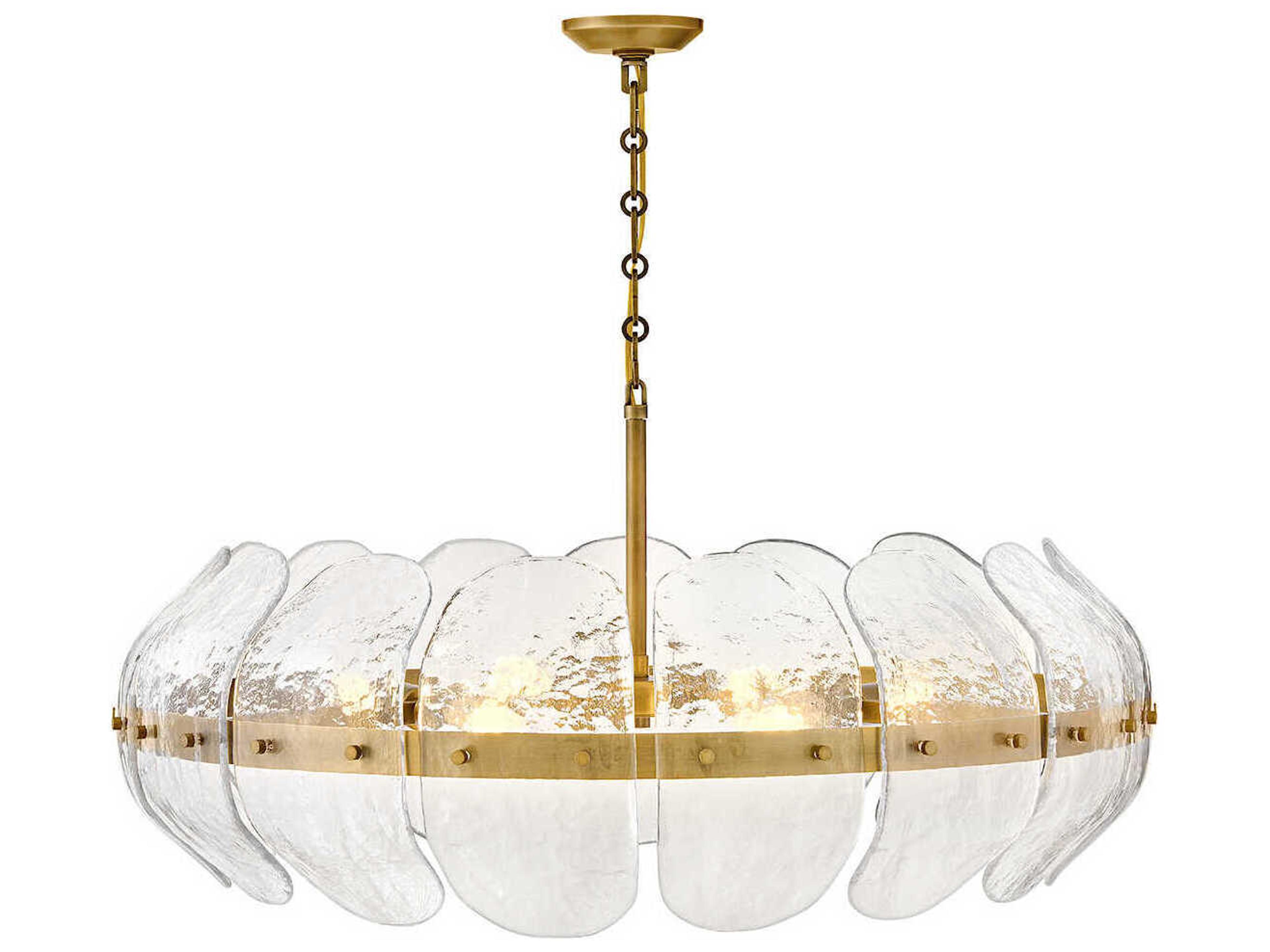 Fredrick Ramond Lillia 6-Light Heritage Brass Pendant