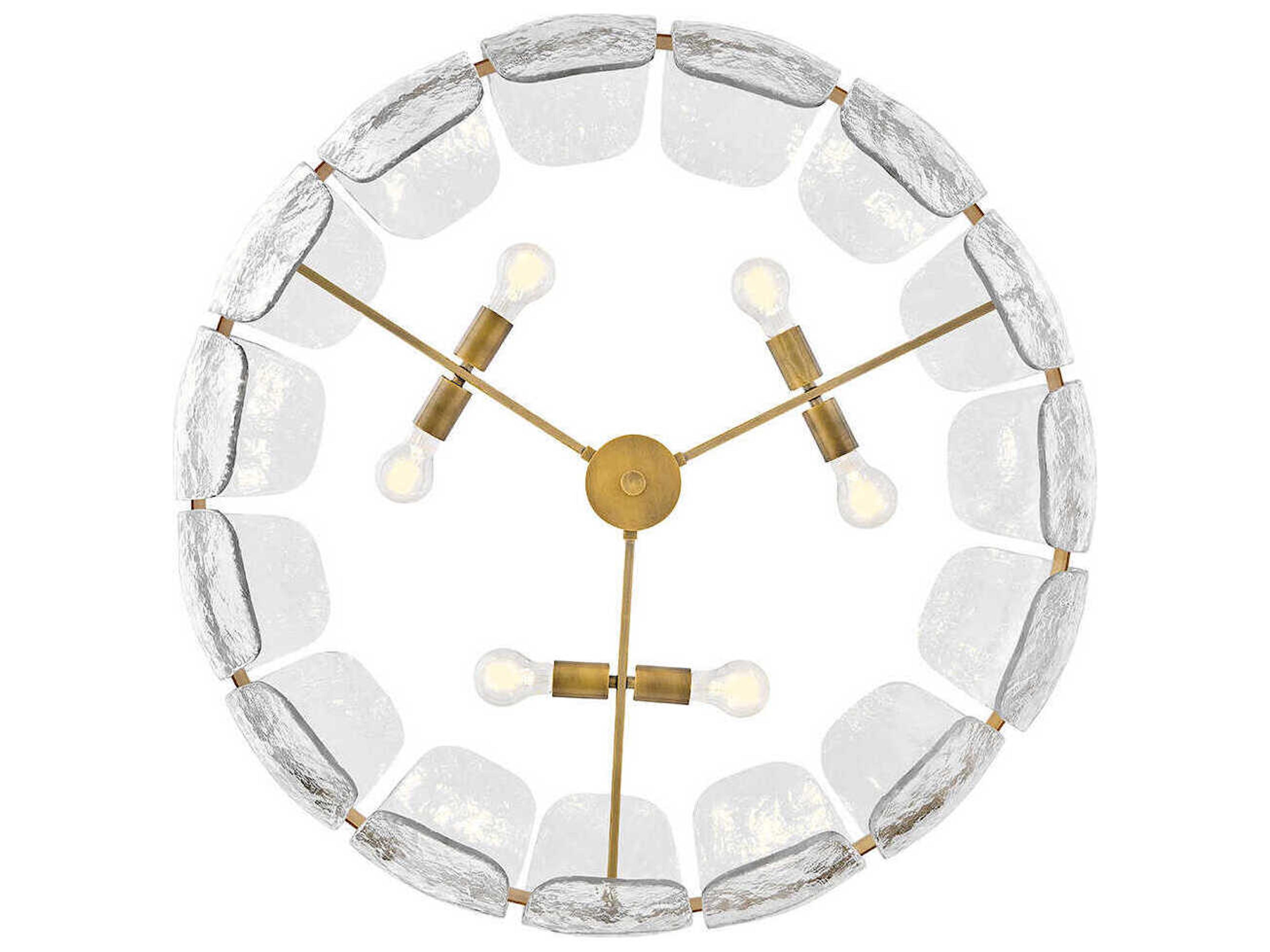 Fredrick Ramond Lillia 6-Light Heritage Brass Pendant