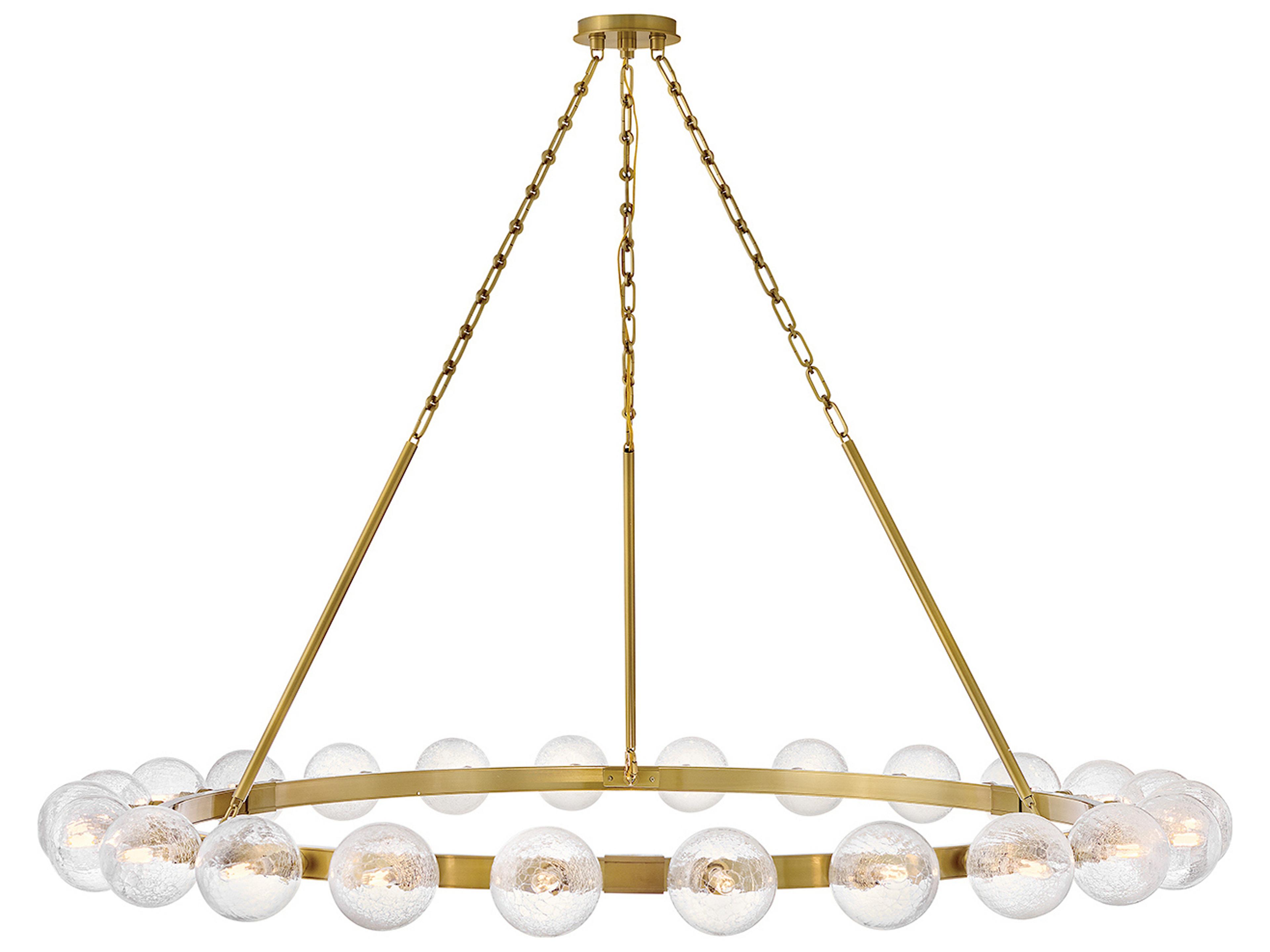 Coco 24-Light Lacquered Brass Globe Chandelier