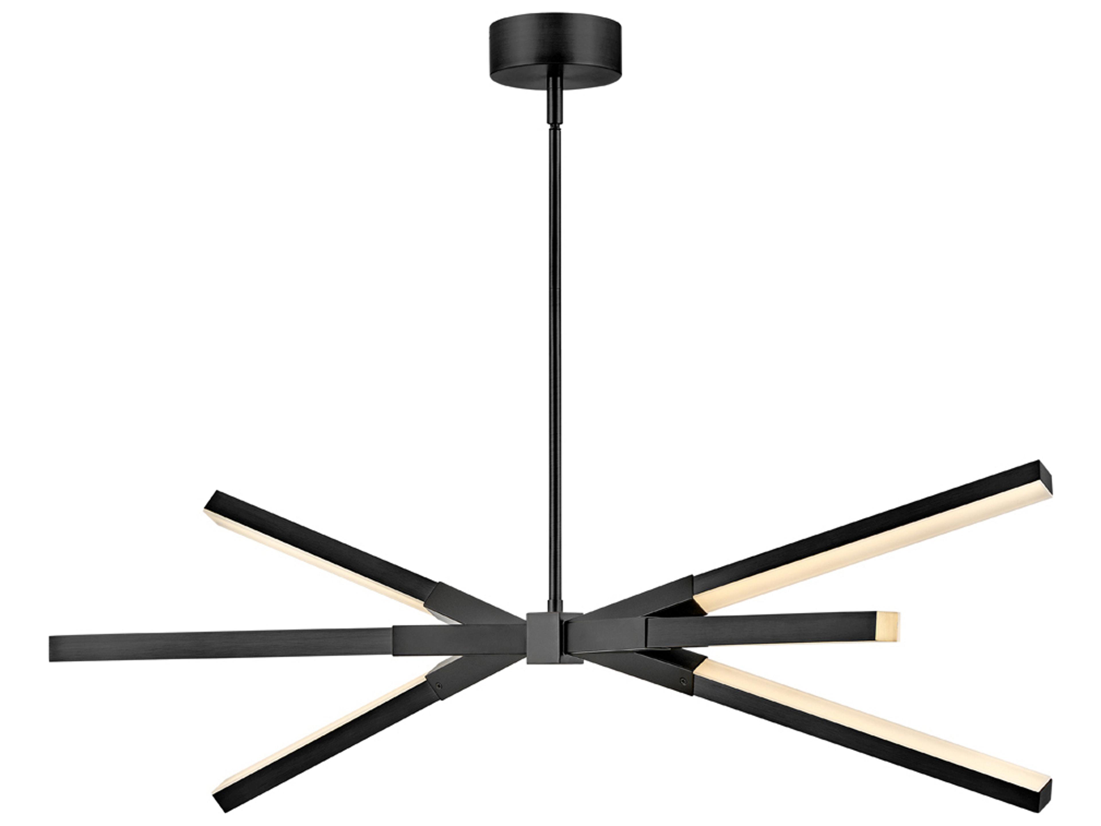 Rae Black LED Linear Island Pendant