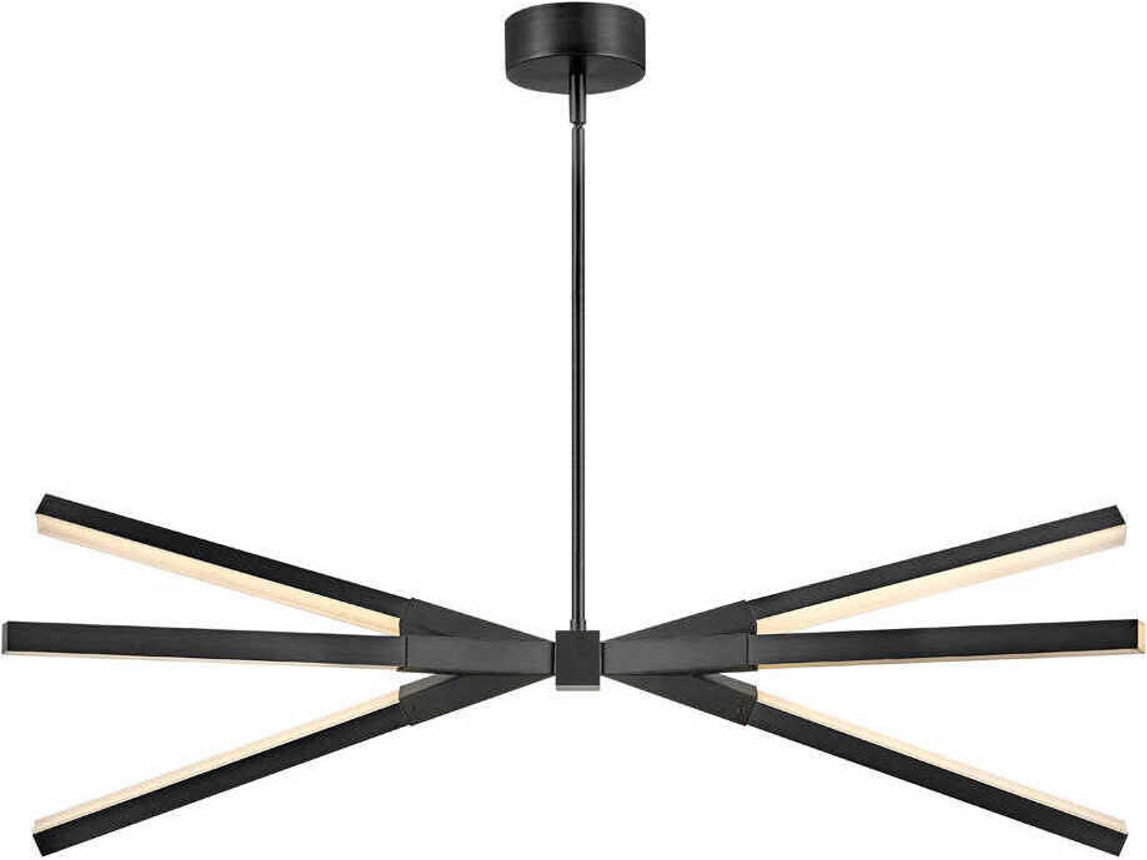 Fredrick Ramond Rae Black LED Linear Island Pendant