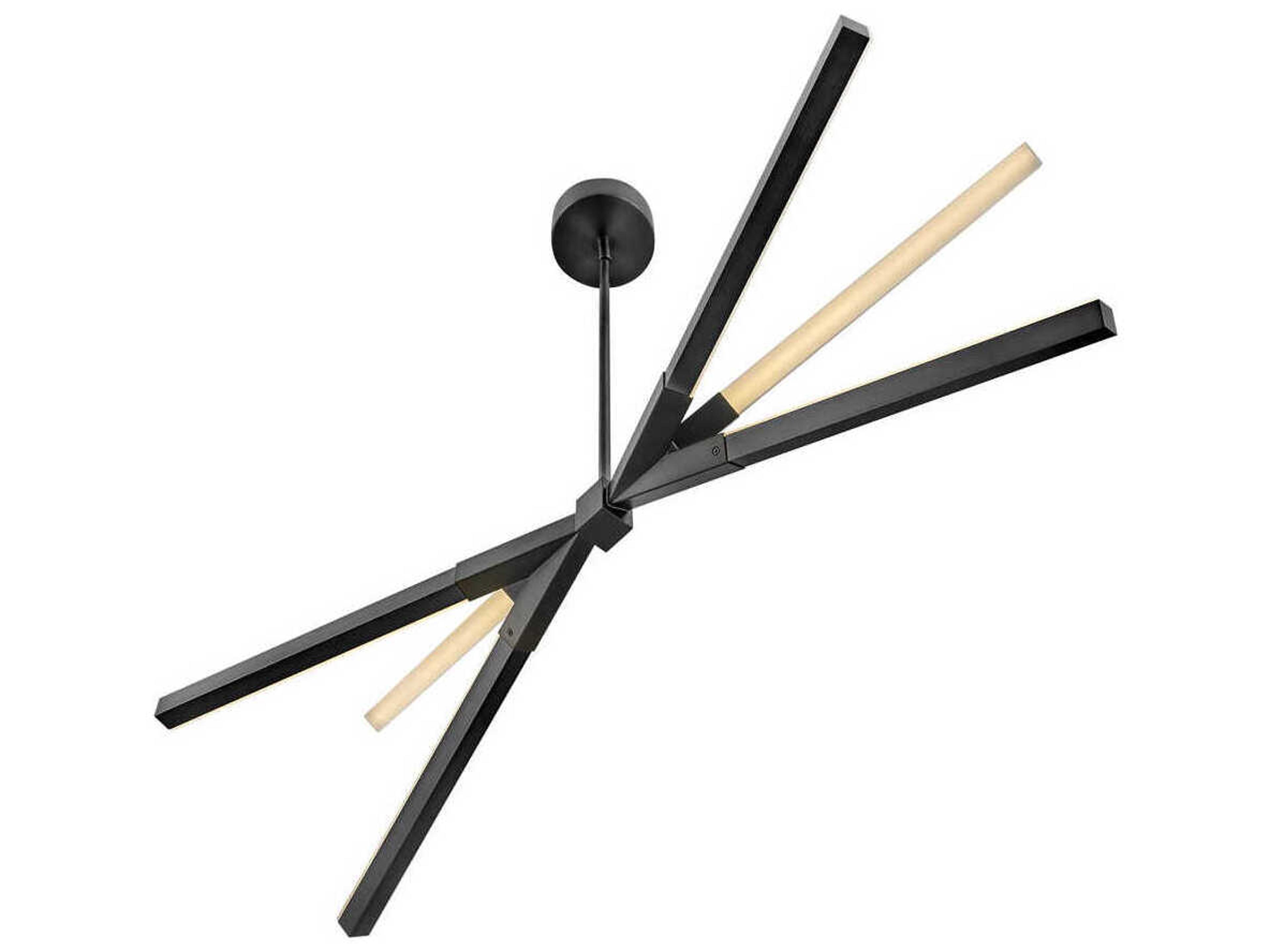 Fredrick Ramond Rae Black LED Linear Island Pendant