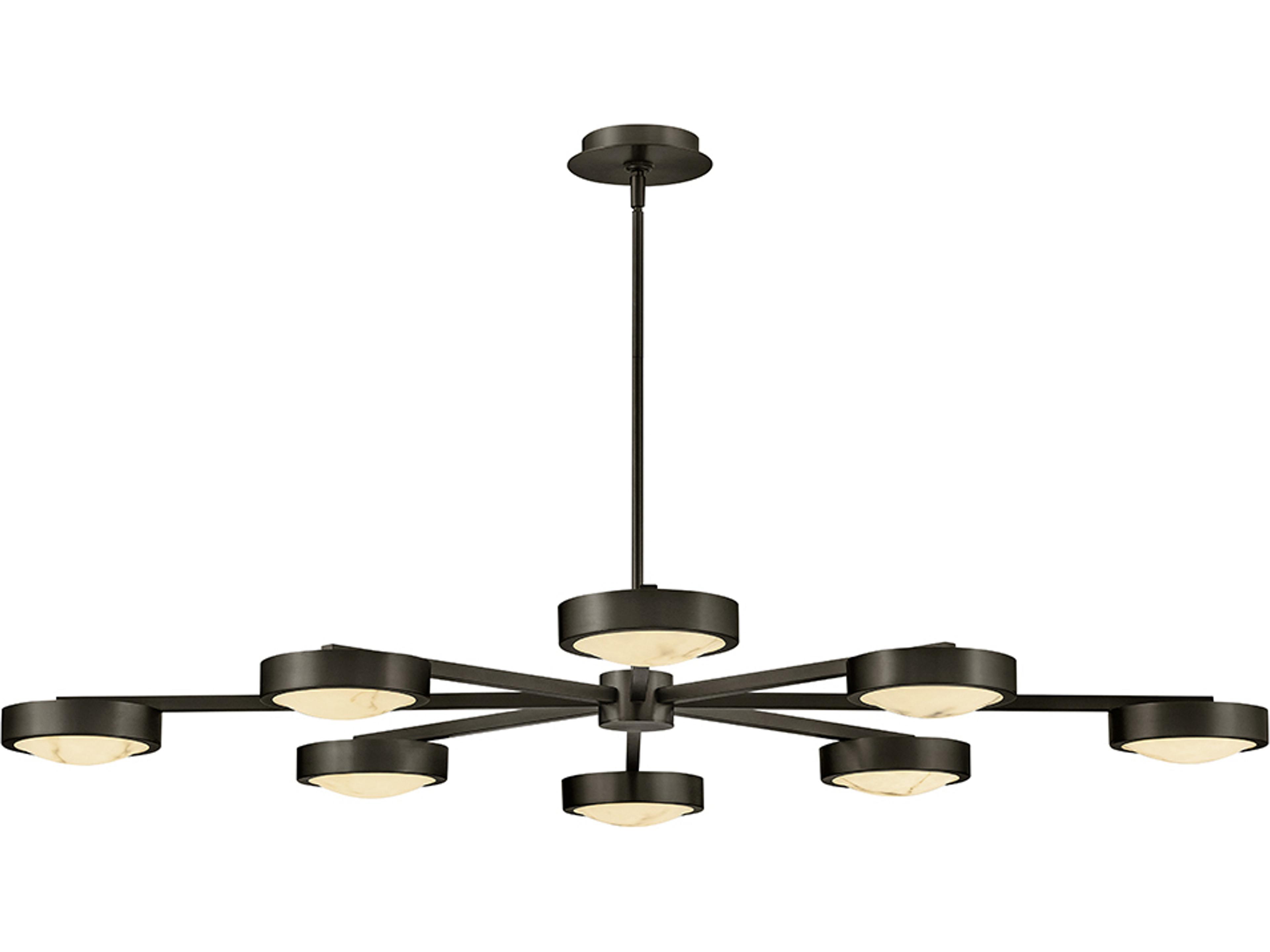 Cava Black Oxide Round Semi Flush Mount