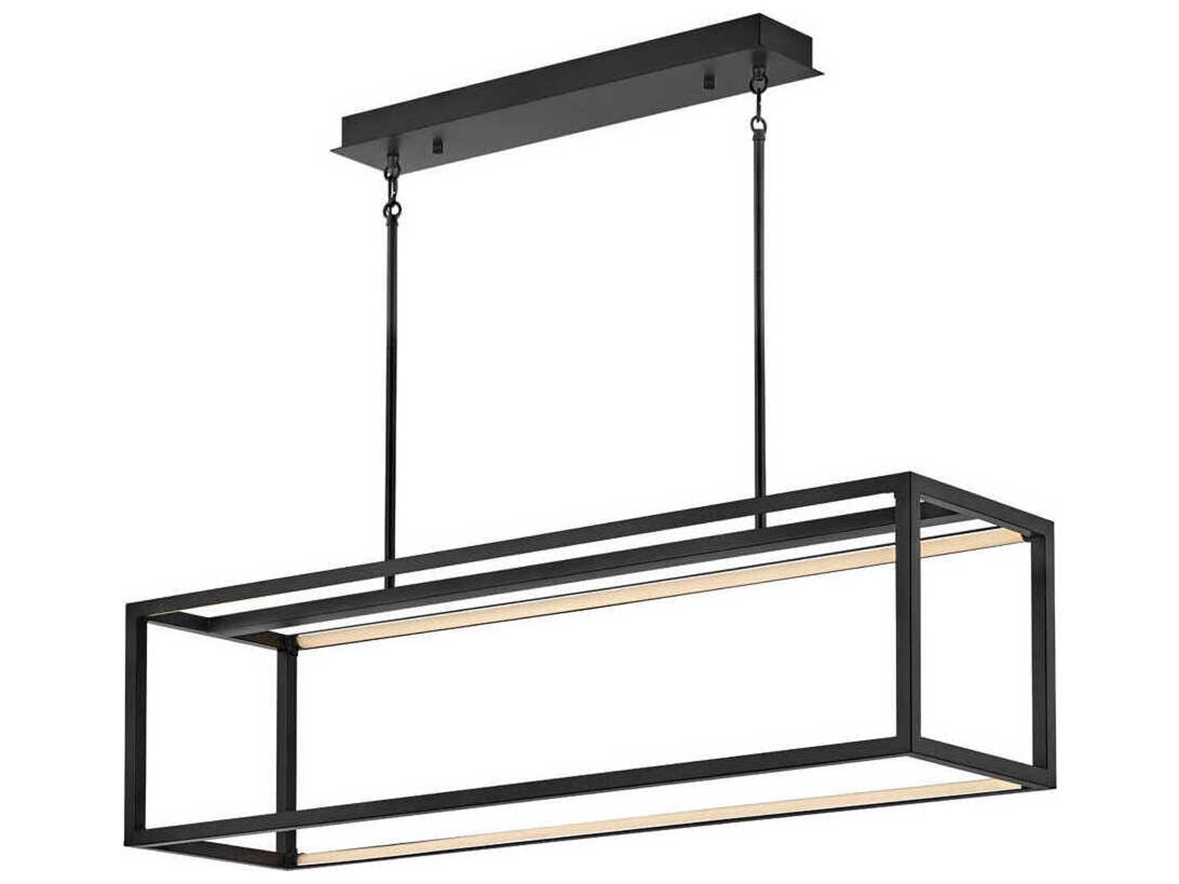 Fredrick Ramond Onyx Black LED Linear Island Pendant