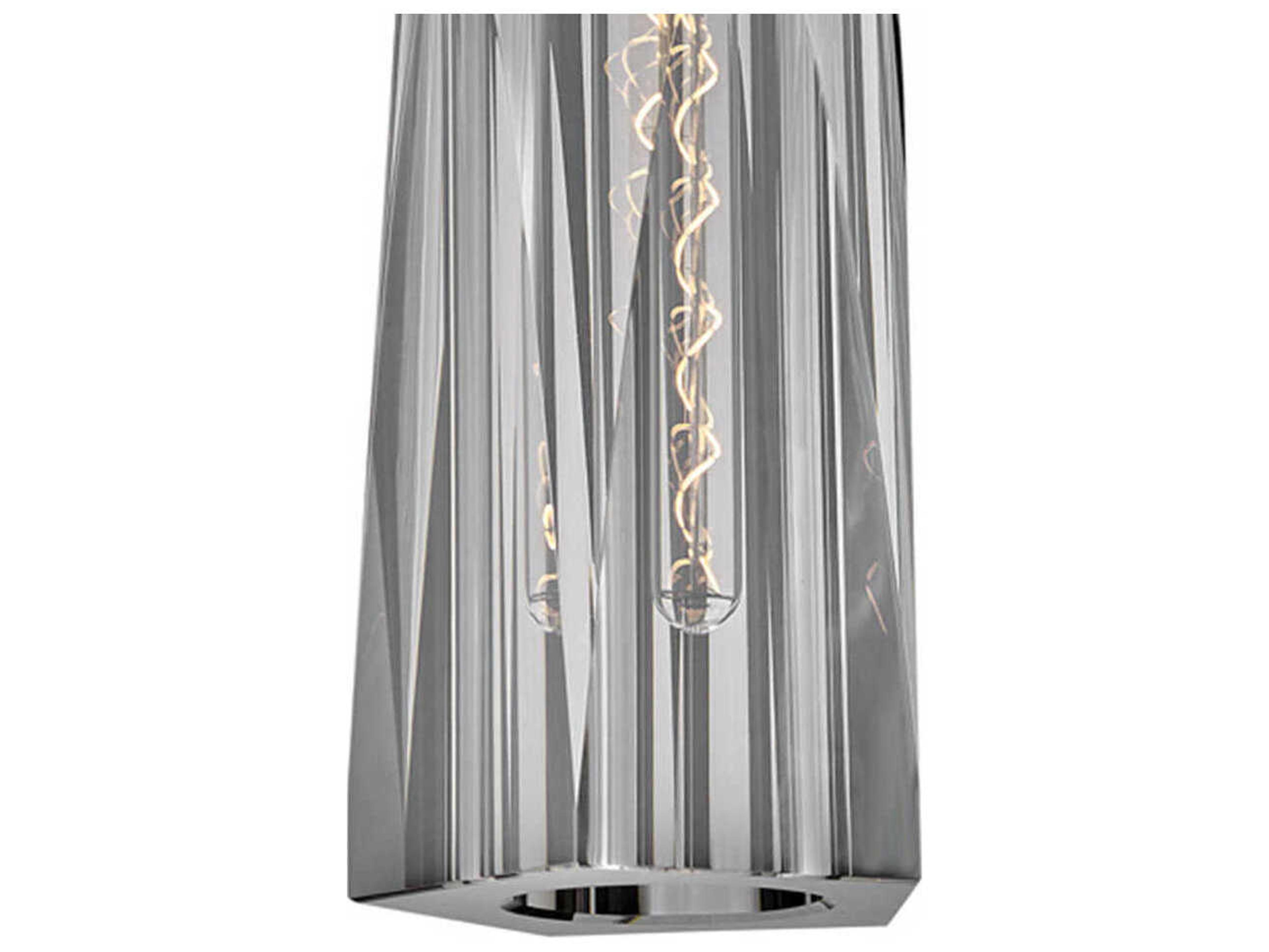 Fredrick Ramond Cosette 1-Light Heritage Brass Crystal Glass Wall Sconce