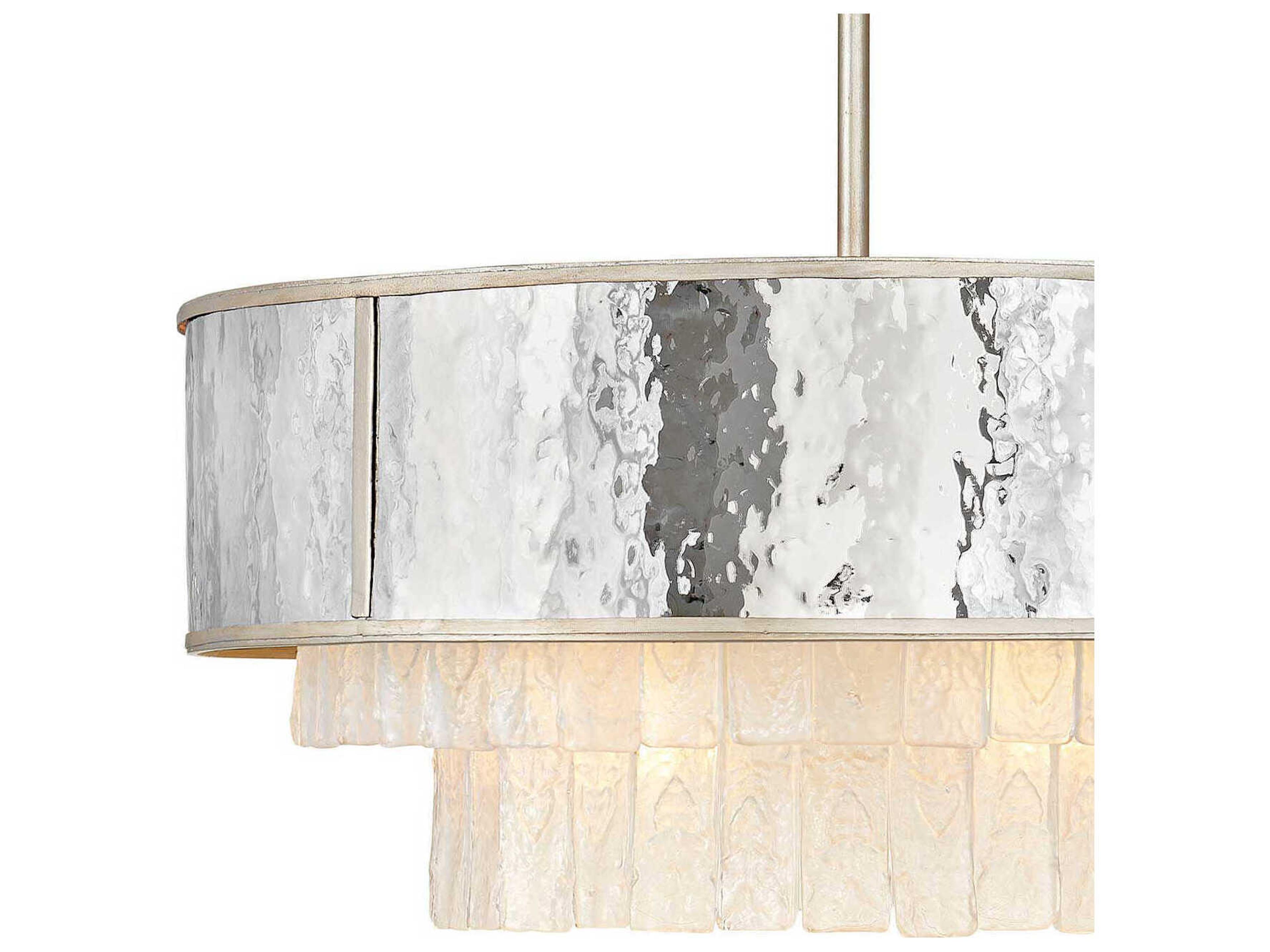 Fredrick Ramond Reverie 8-Light Champagne Gold Crystal Drum Pendant