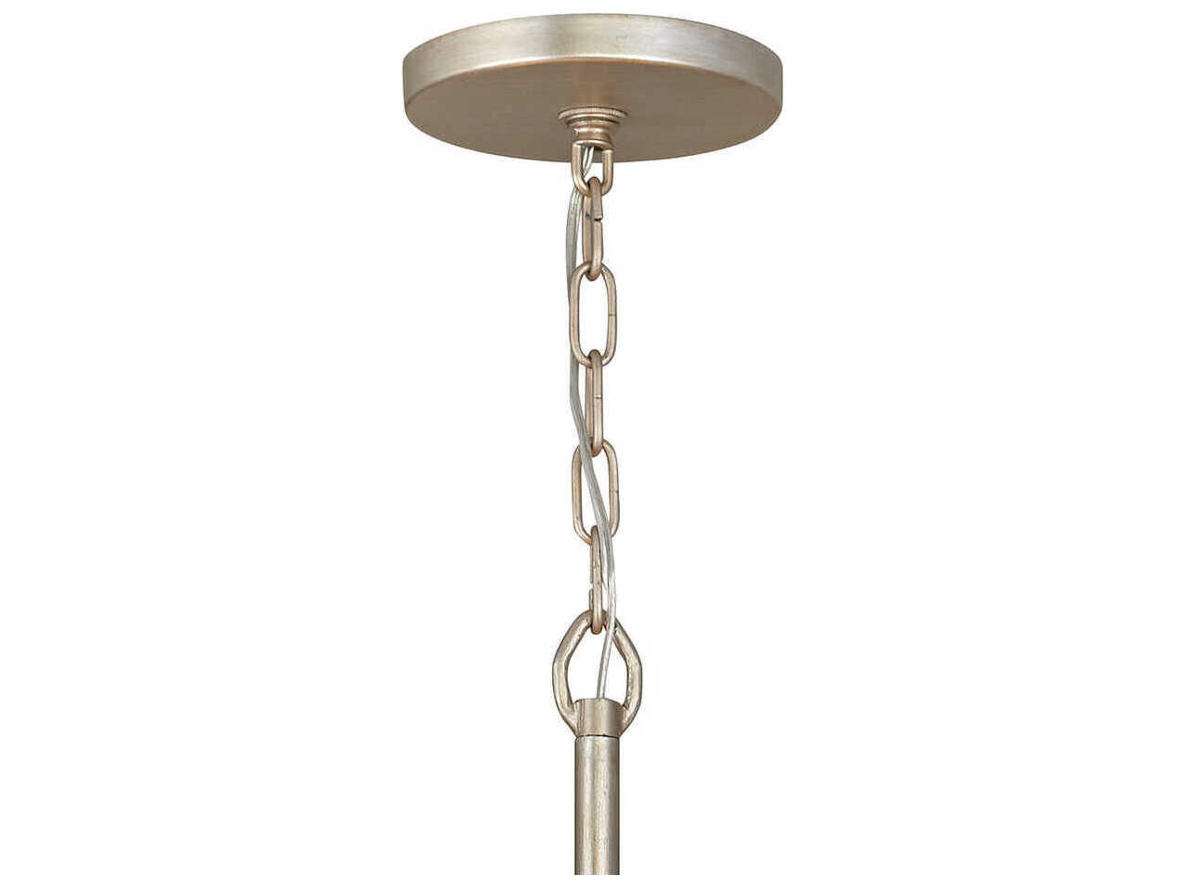 Fredrick Ramond Reverie 8-Light Champagne Gold Crystal Drum Pendant