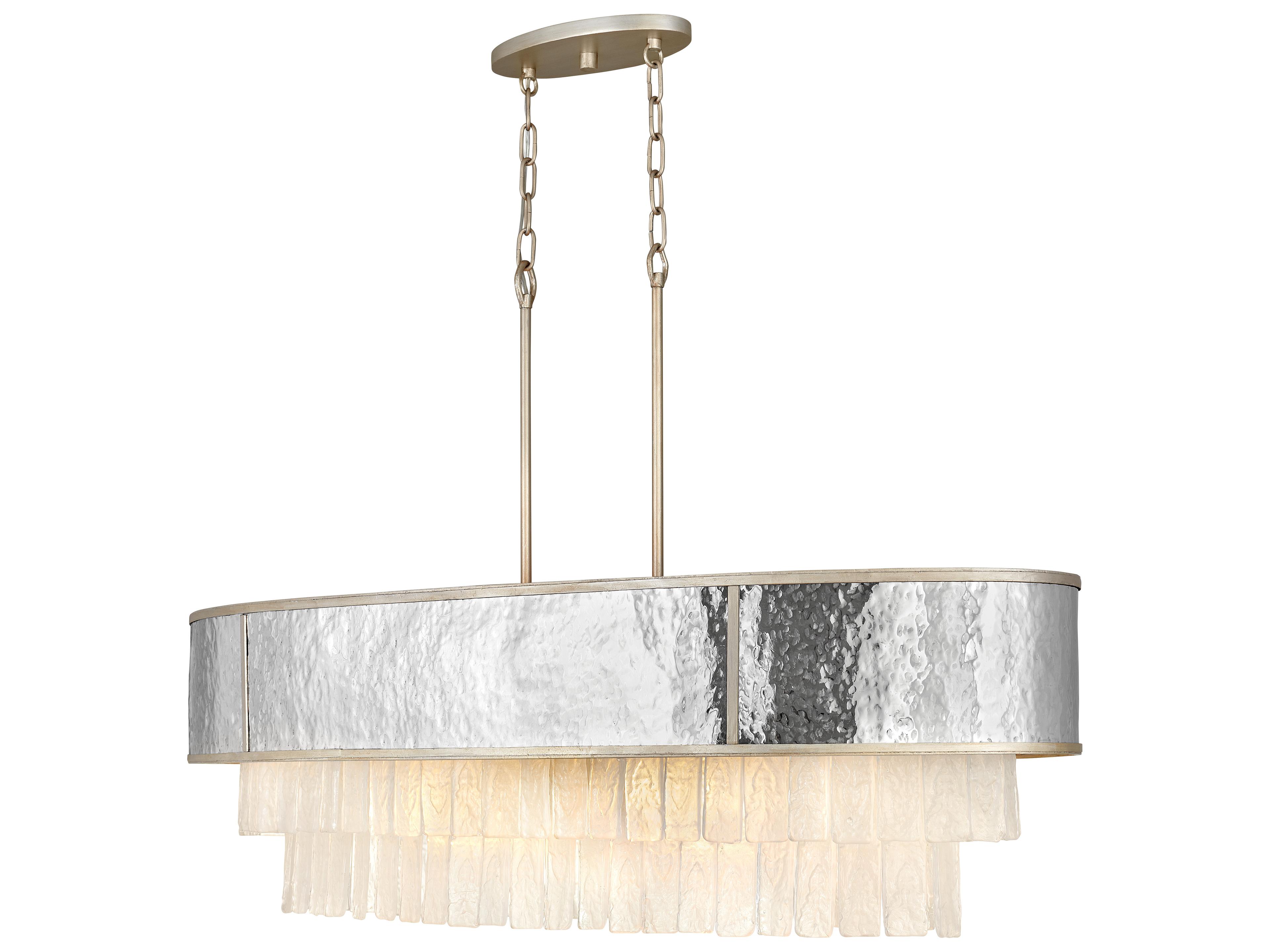 Fredrick Ramond Reverie 10-Light Champagne Gold Crystal Drum Island Pendant