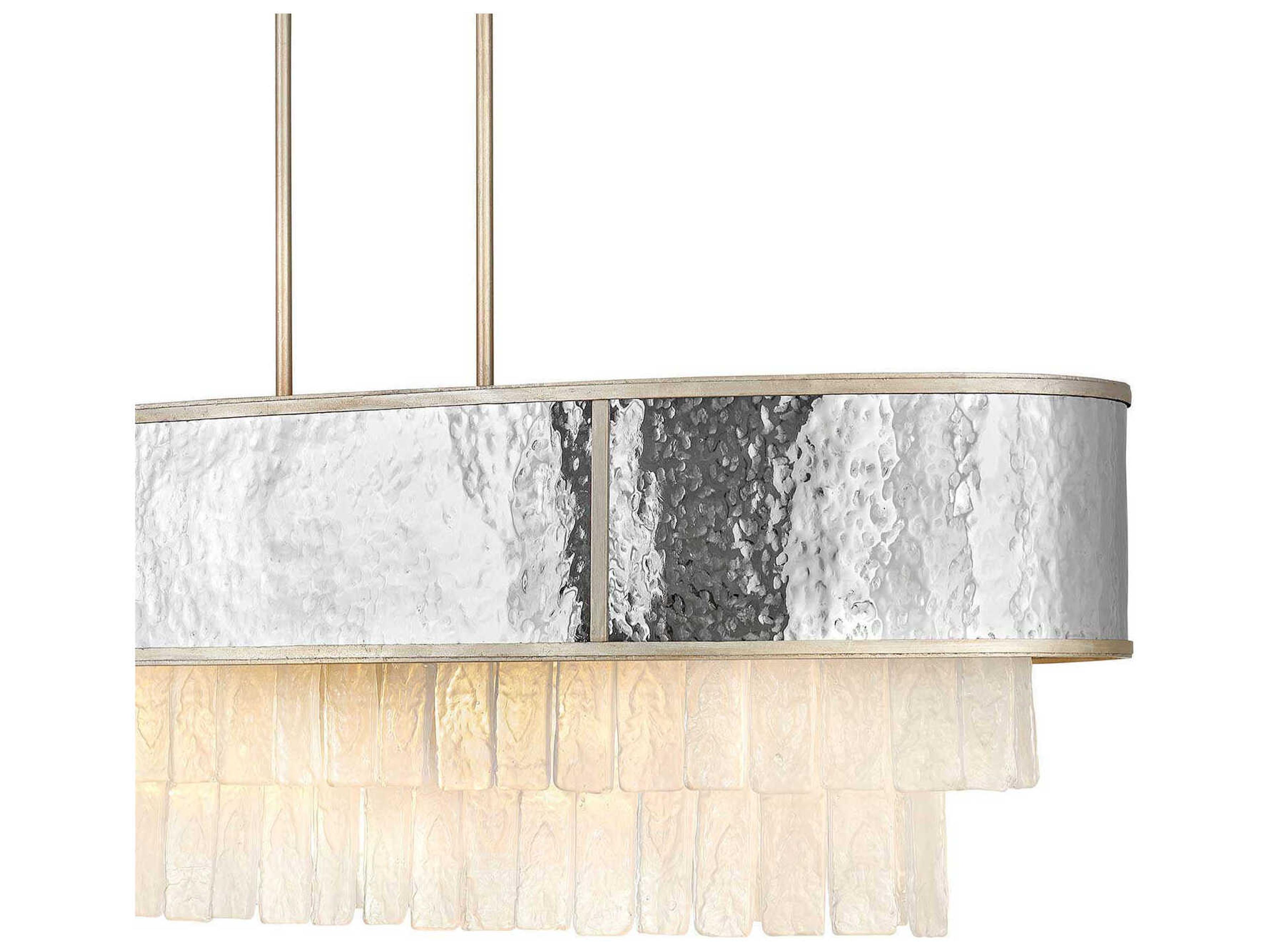 Fredrick Ramond Reverie 10-Light Champagne Gold Crystal Drum Island Pendant