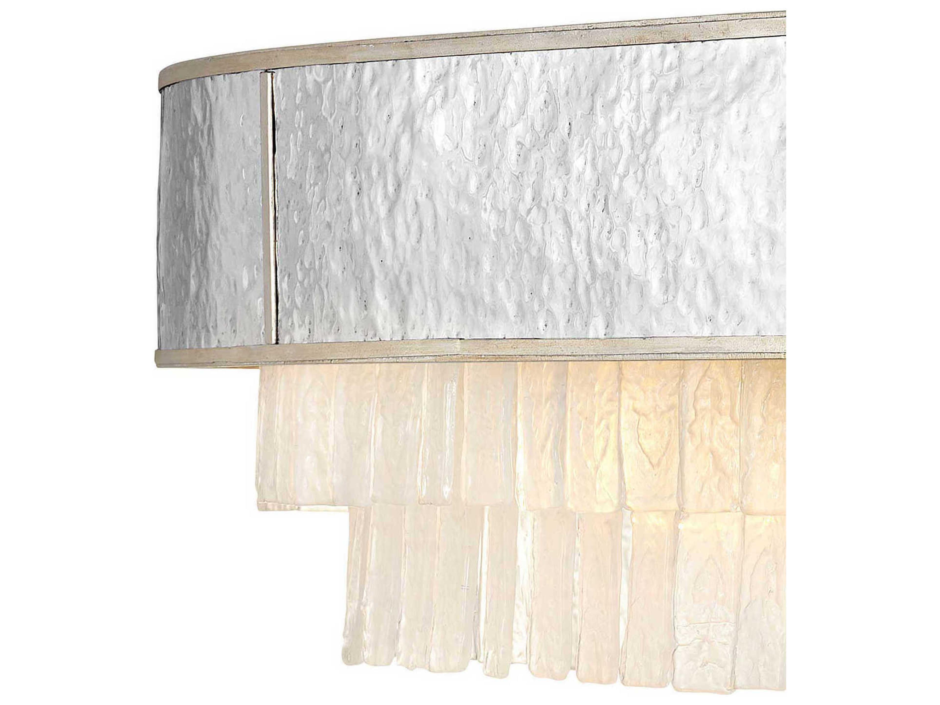 Fredrick Ramond Reverie 10-Light Champagne Gold Crystal Drum Island Pendant