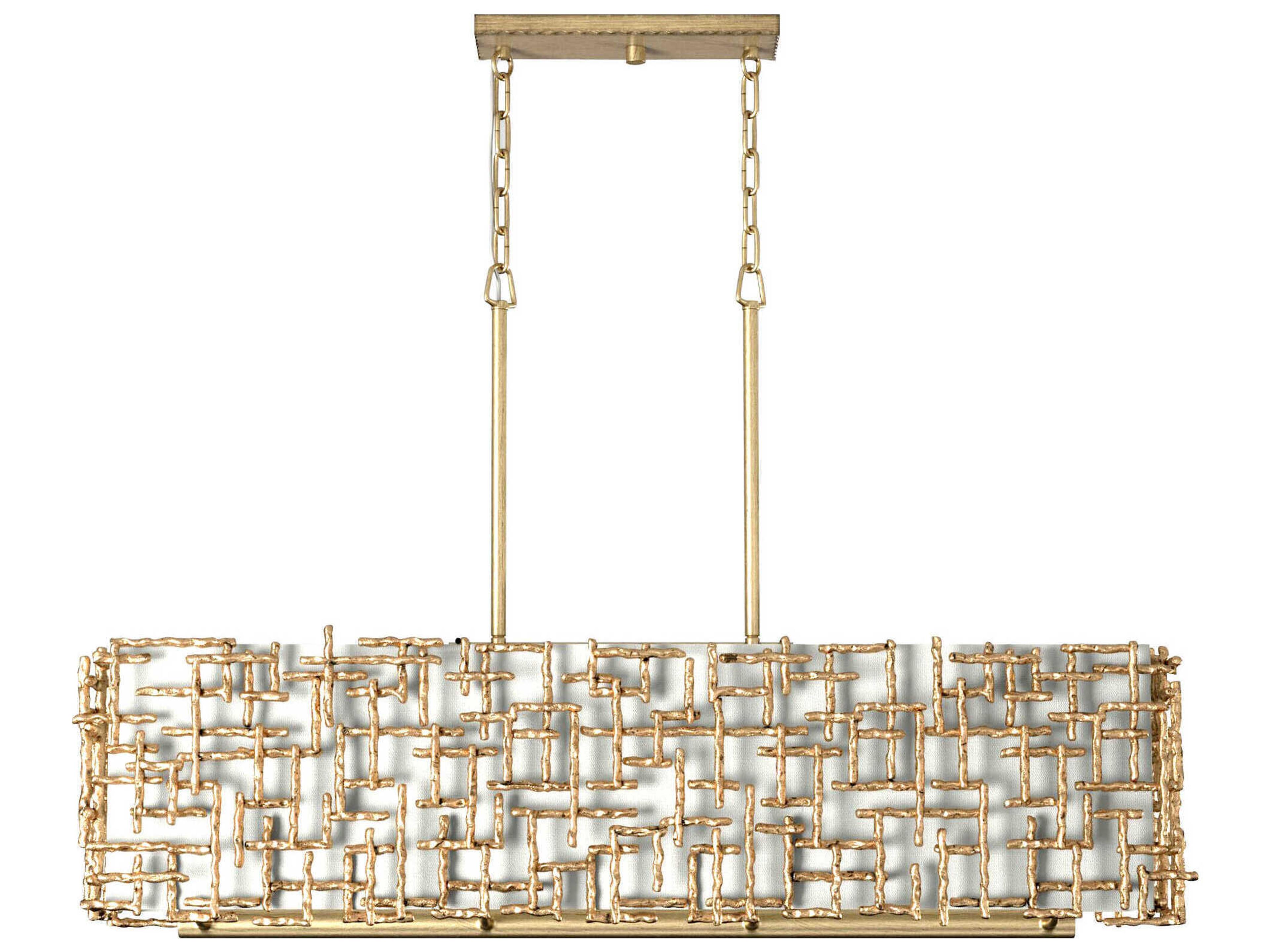 Fredrick Ramond Farrah 8-Light Burnished Gold Island Pendant