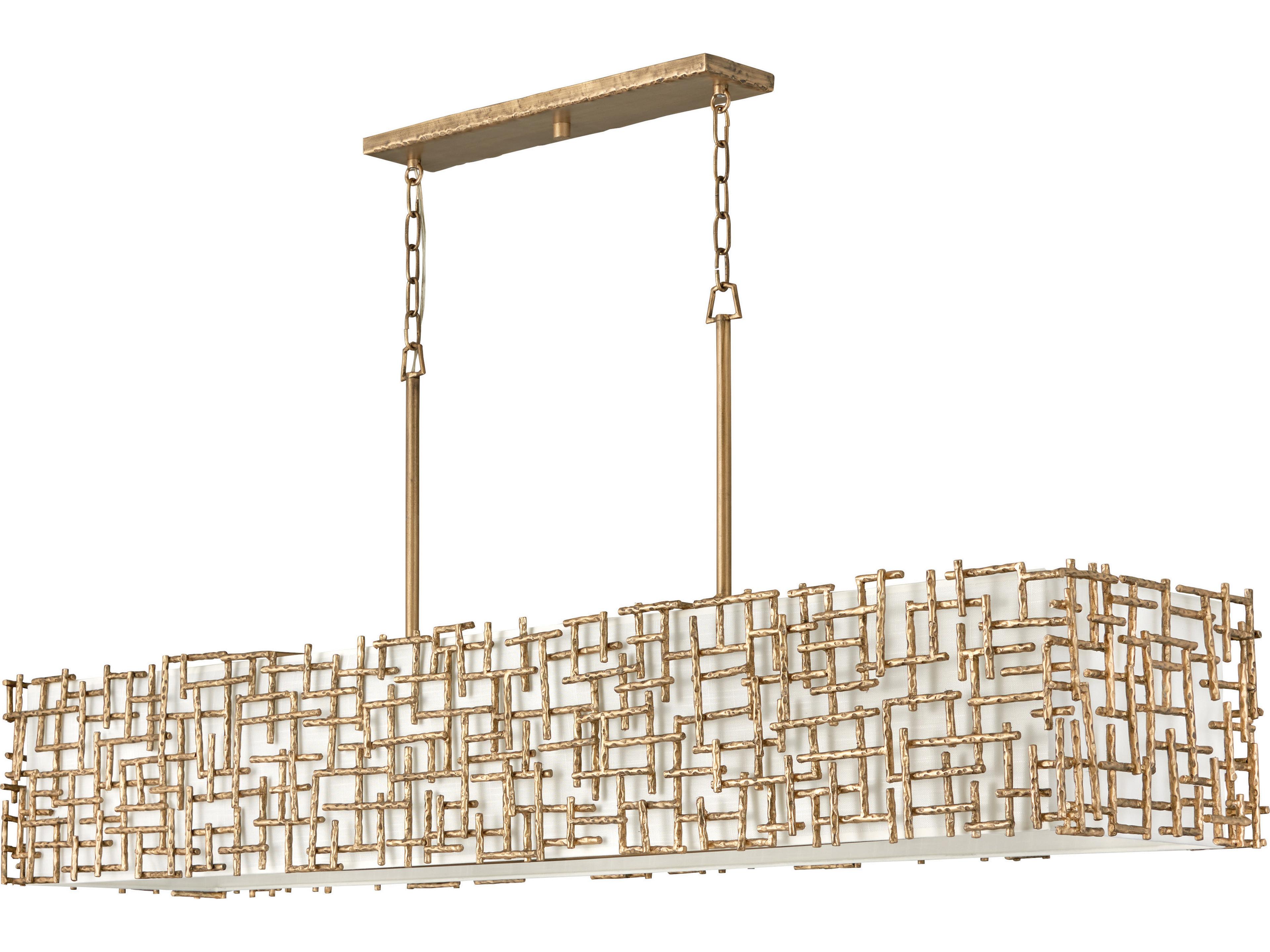 Fredrick Ramond Farrah 10-Light Burnished Gold Island Pendant