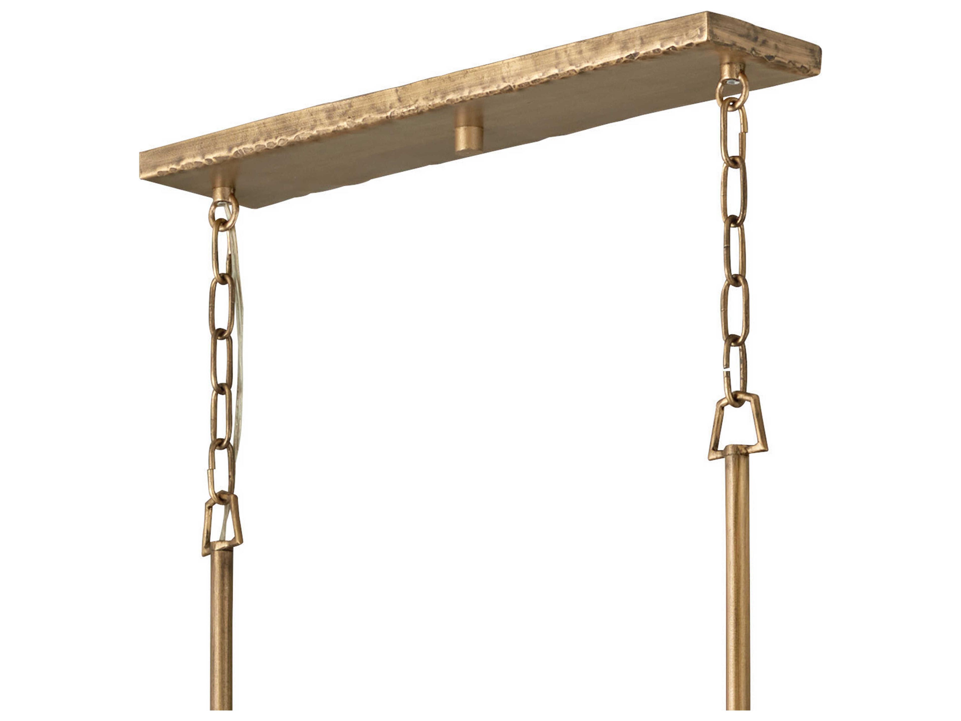 Fredrick Ramond Farrah 10-Light Burnished Gold Island Pendant