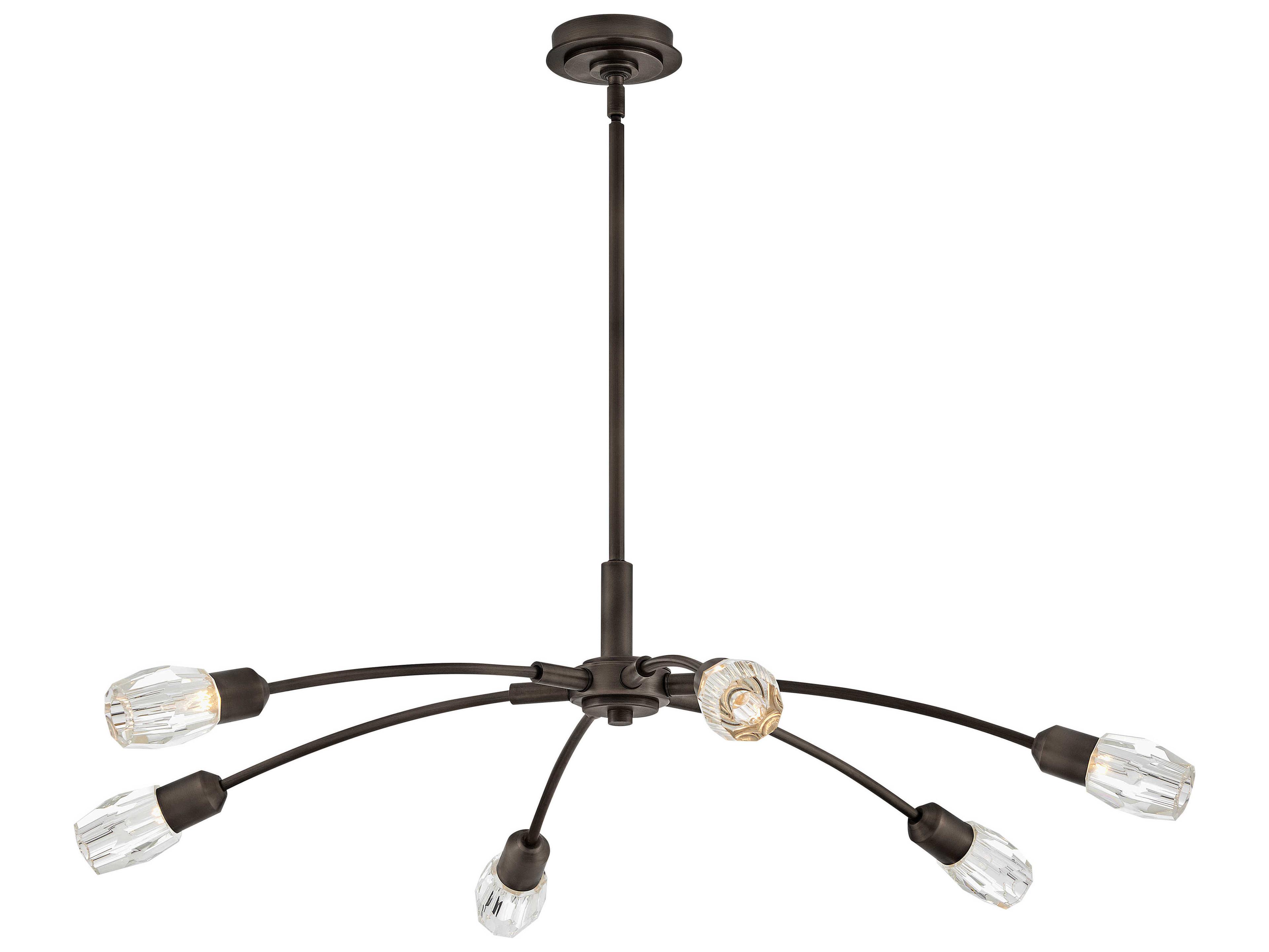 Fredrick Ramond Atera 6-Light Black Oxide Chandelier