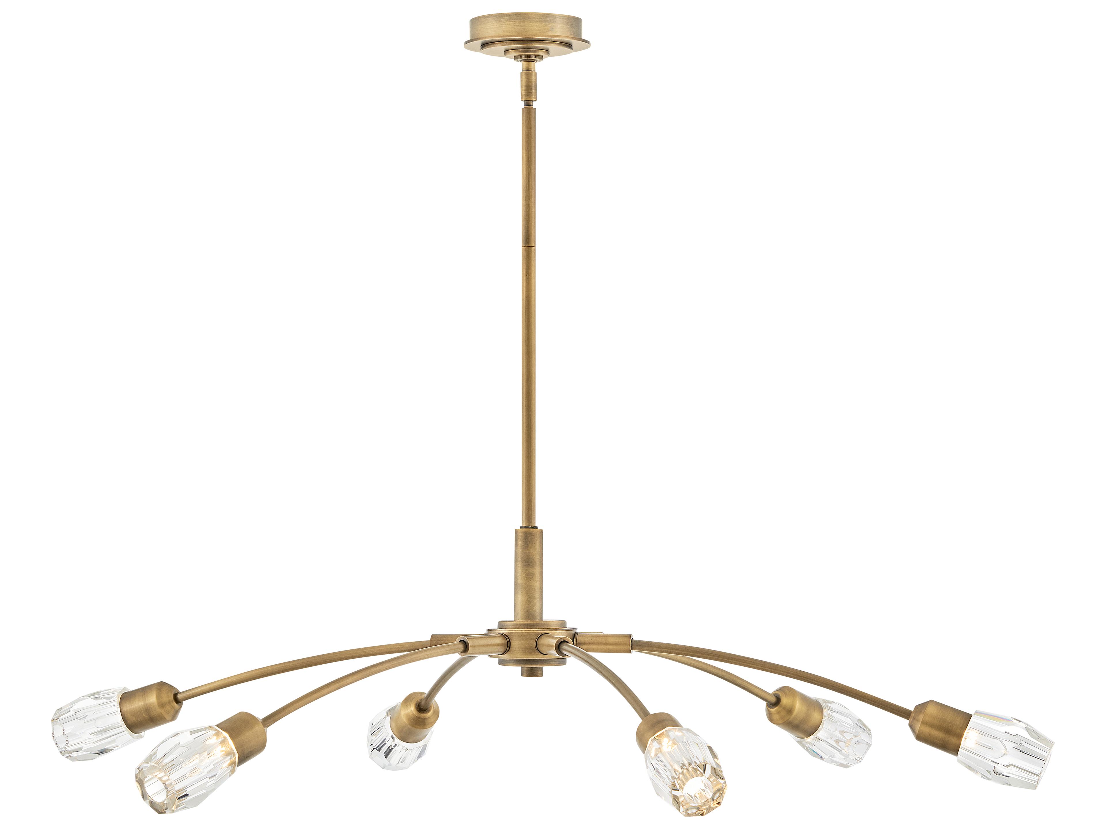 Atera 6-Light Heritage Brass Chandelier