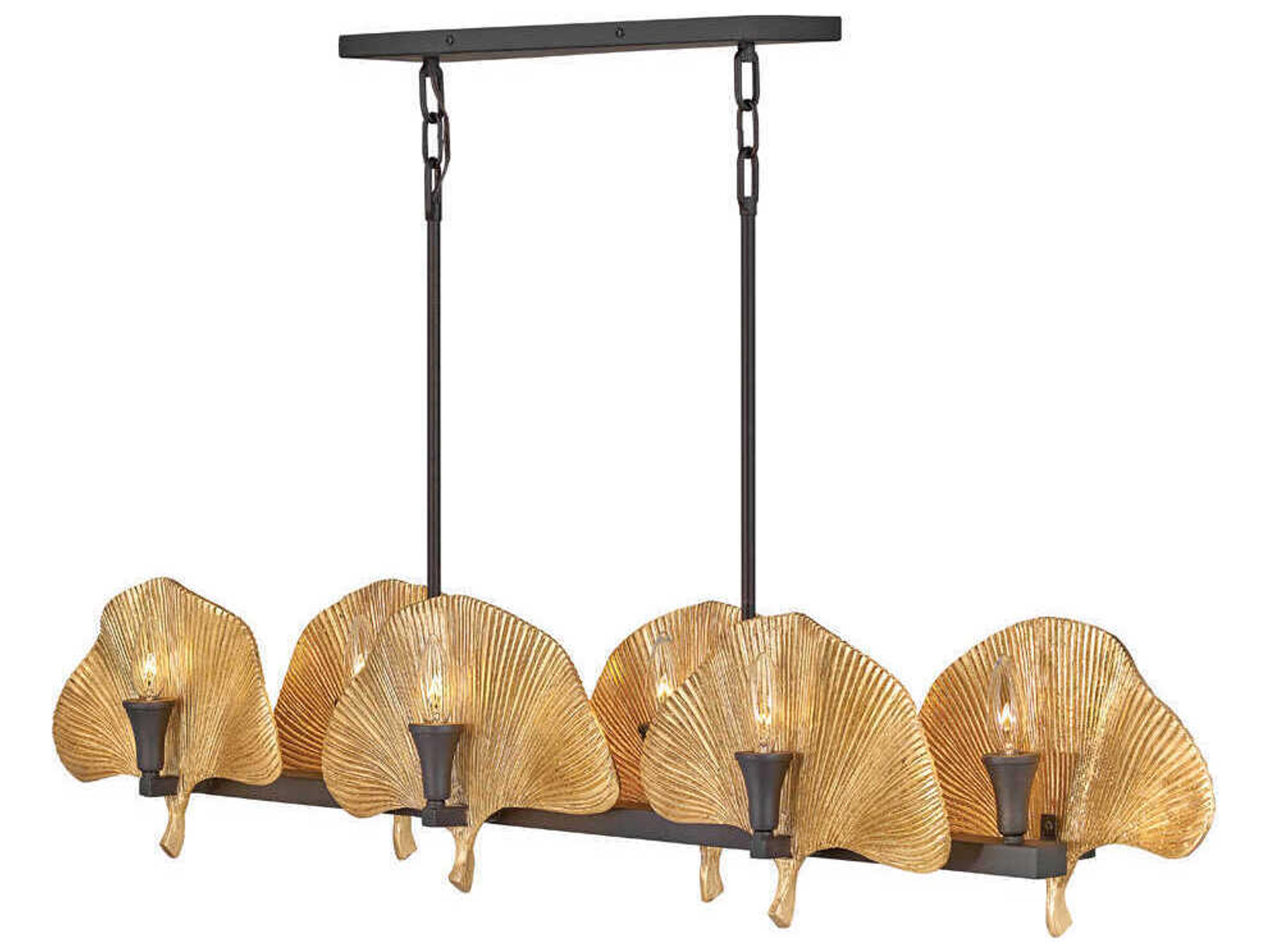 Fredrick Ramond Cera 12-Light Museum Bronze Cleopatra Gold Island Pendant