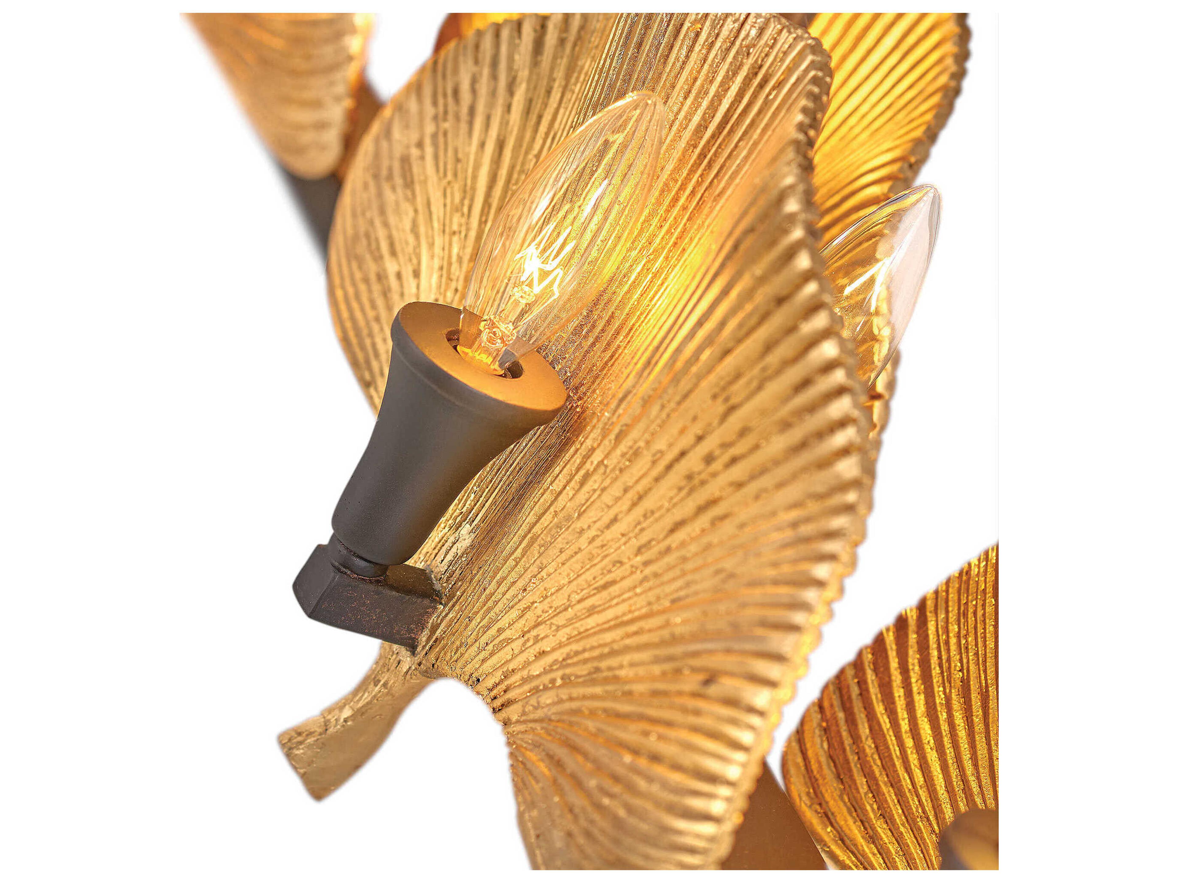 Fredrick Ramond Cera 12-Light Museum Bronze Cleopatra Gold Island Pendant