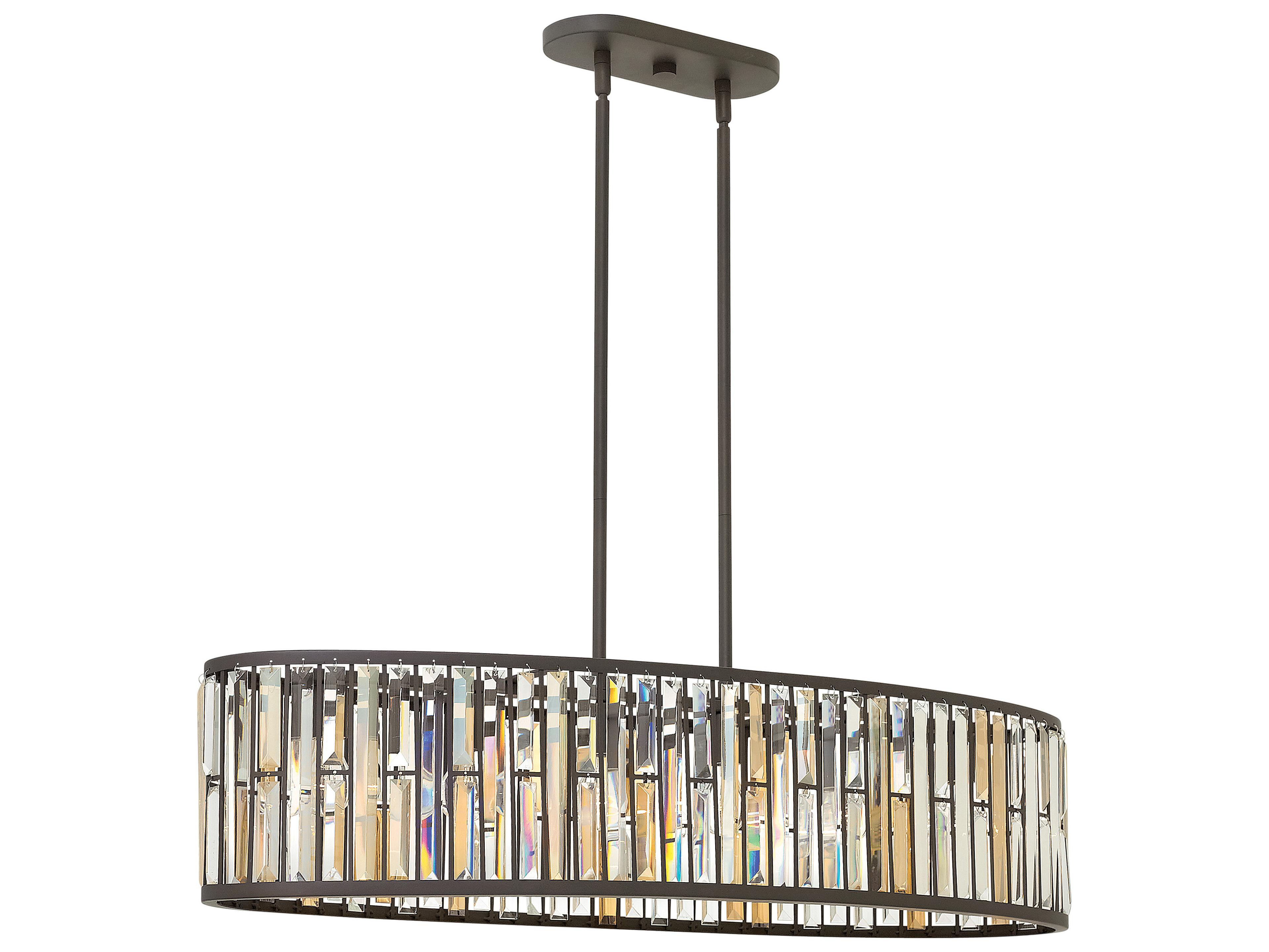 Gemma Linear Chandelier Vintage Bronze Modern