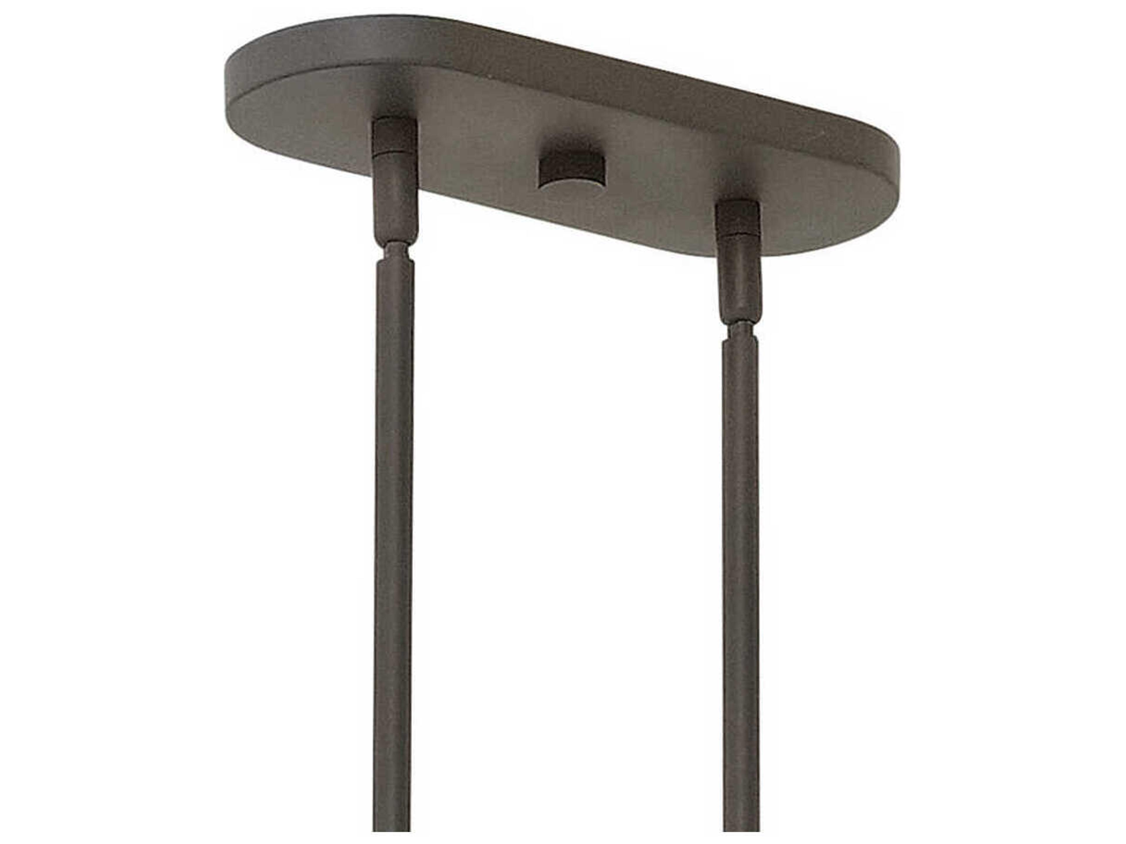 Fredrick Ramond Gemma 6-Light Vintage Bronze Crystal Linear Island Pendant