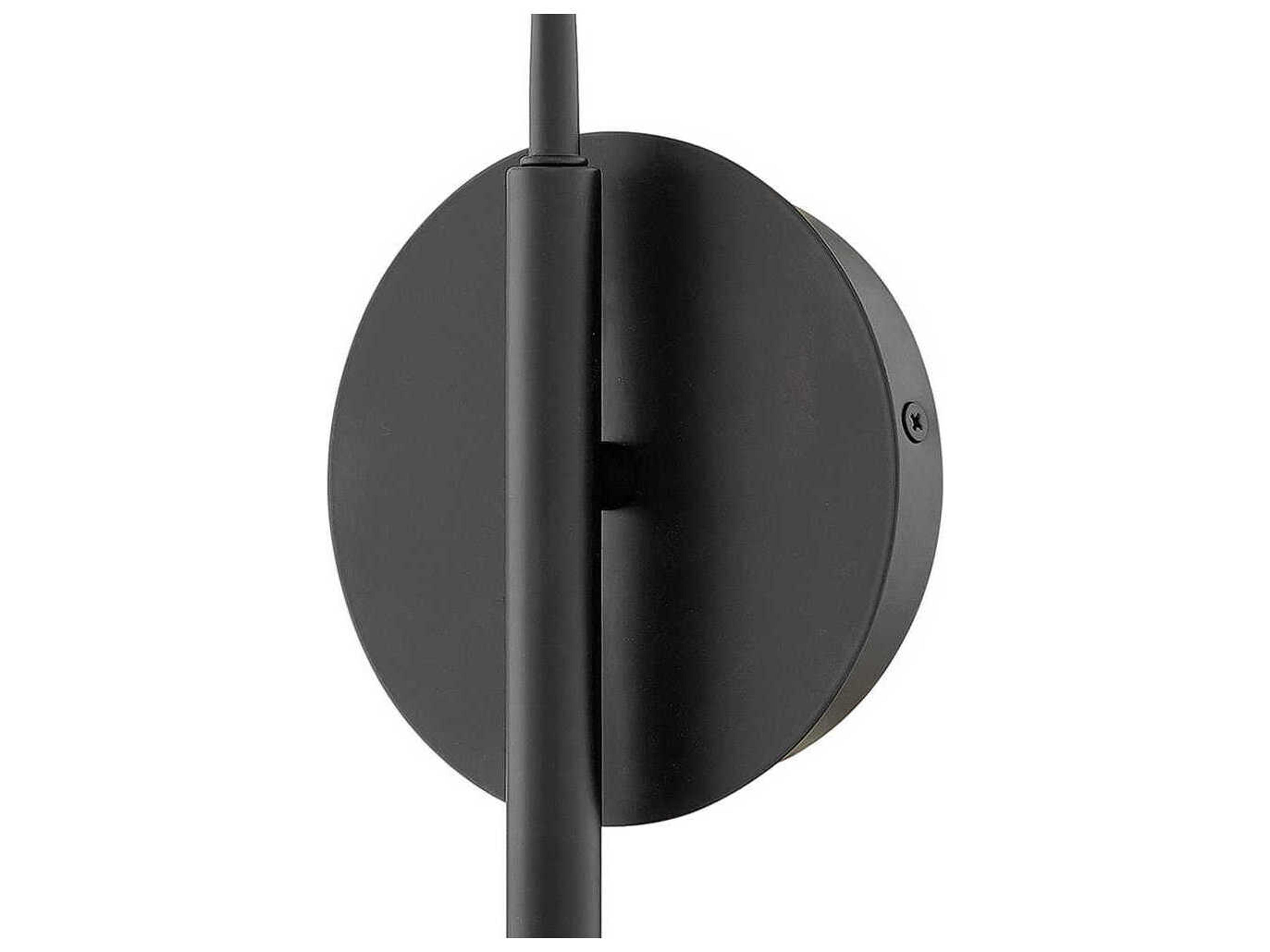 Fredrick Ramond Bowery 1-Light Black Banker Brass LED Wall Sconce