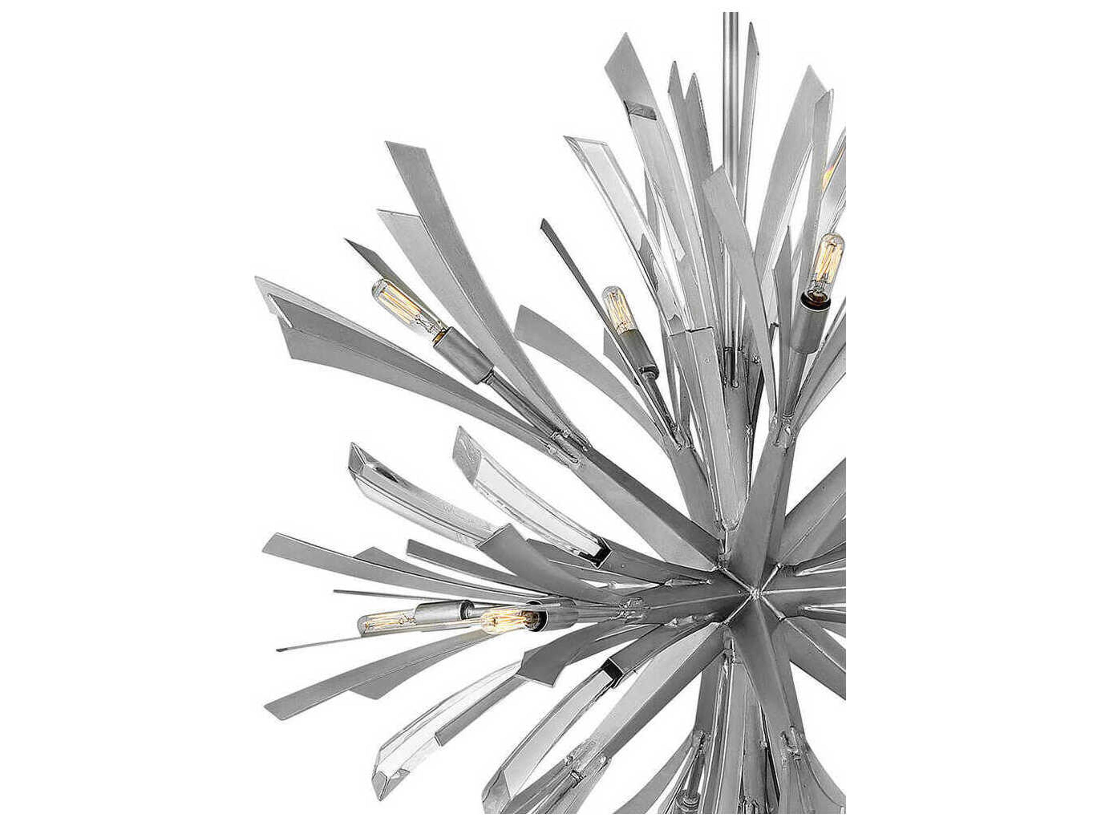 Fredrick Ramond Vida 13-Light Glacial Silver Crystal Pendant