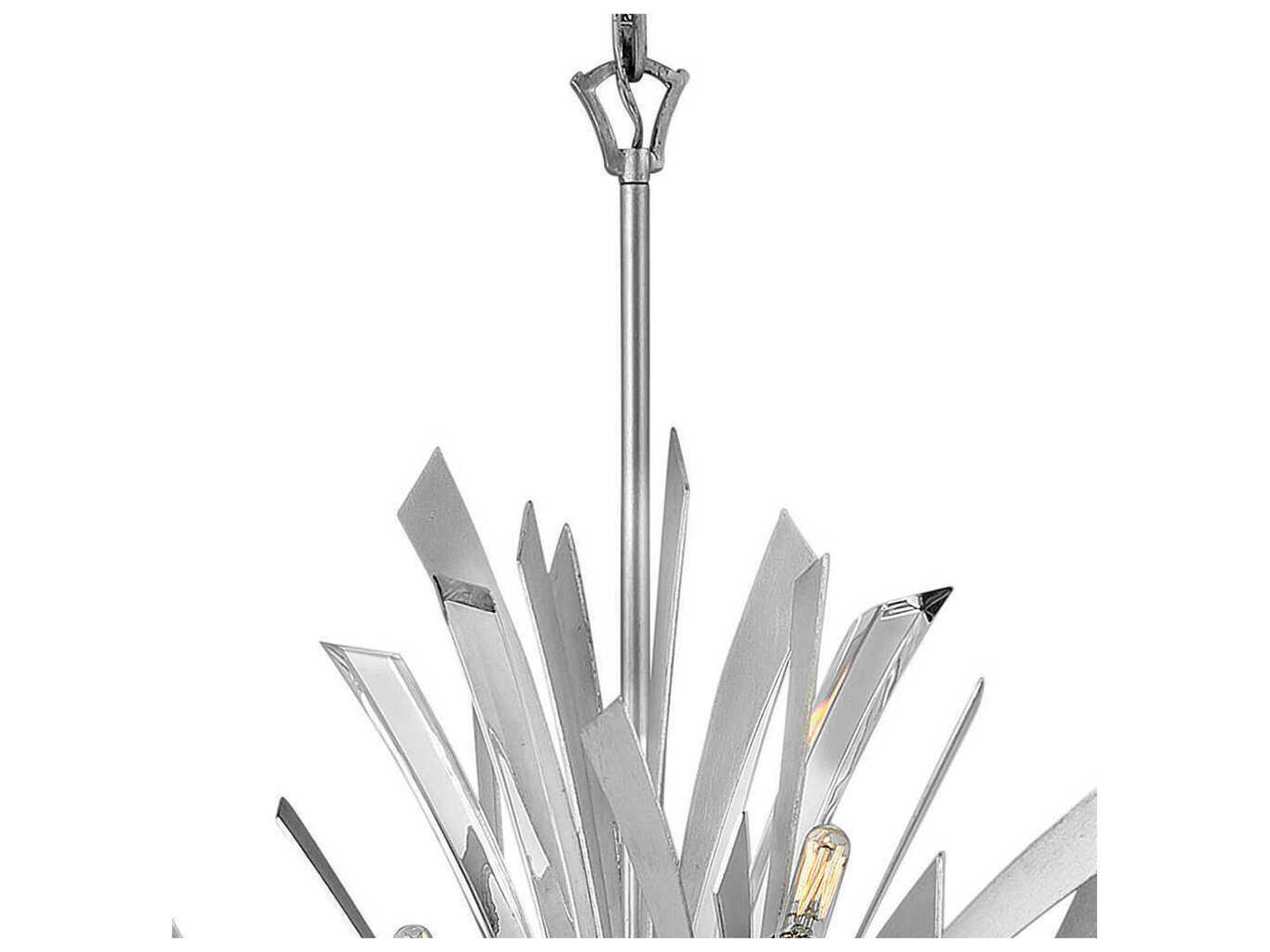 Fredrick Ramond Vida 13-Light Glacial Silver Crystal Pendant