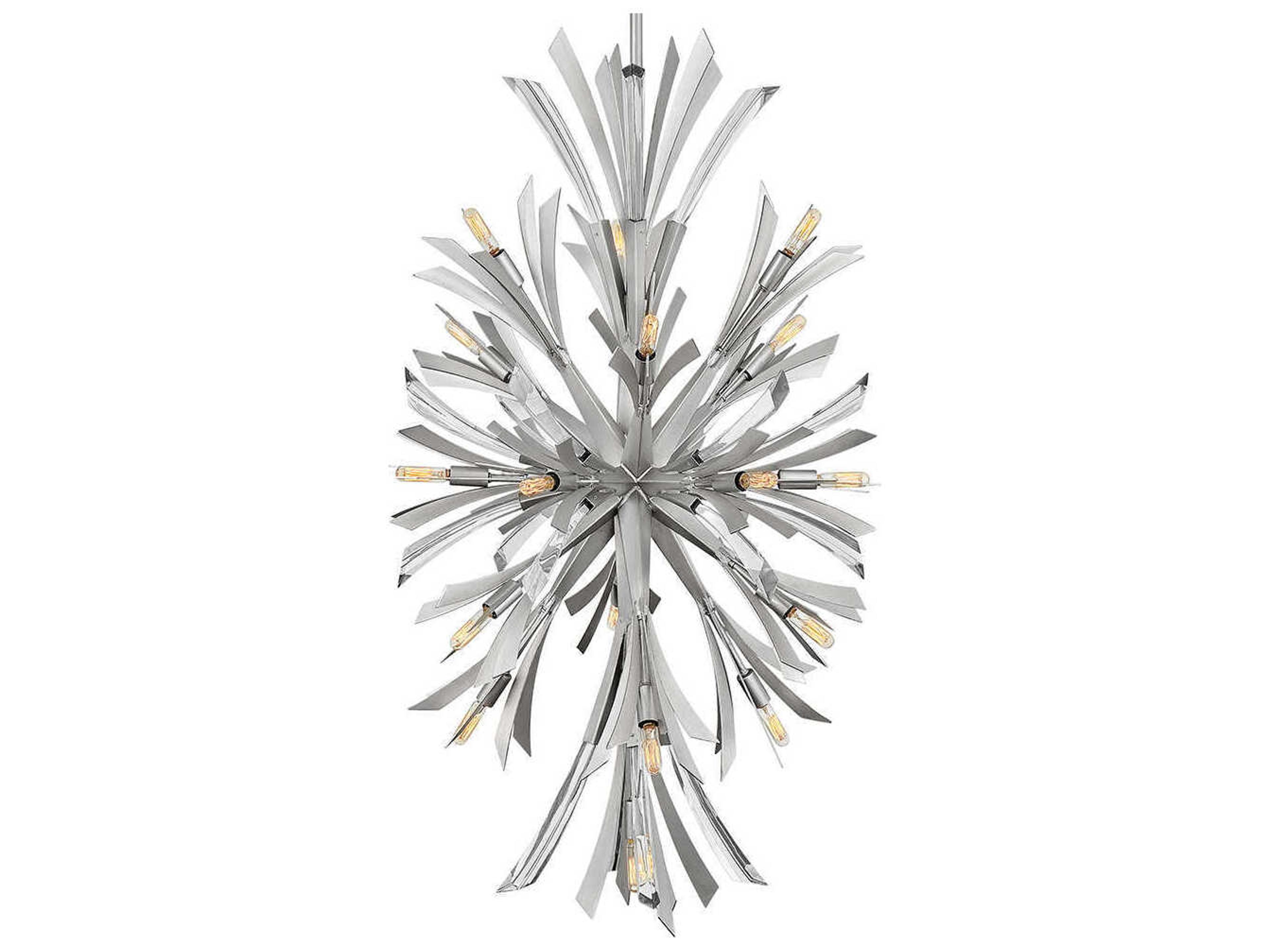 Fredrick Ramond Vida 19-Light9-Light Glacial Silver Crystal Pendant