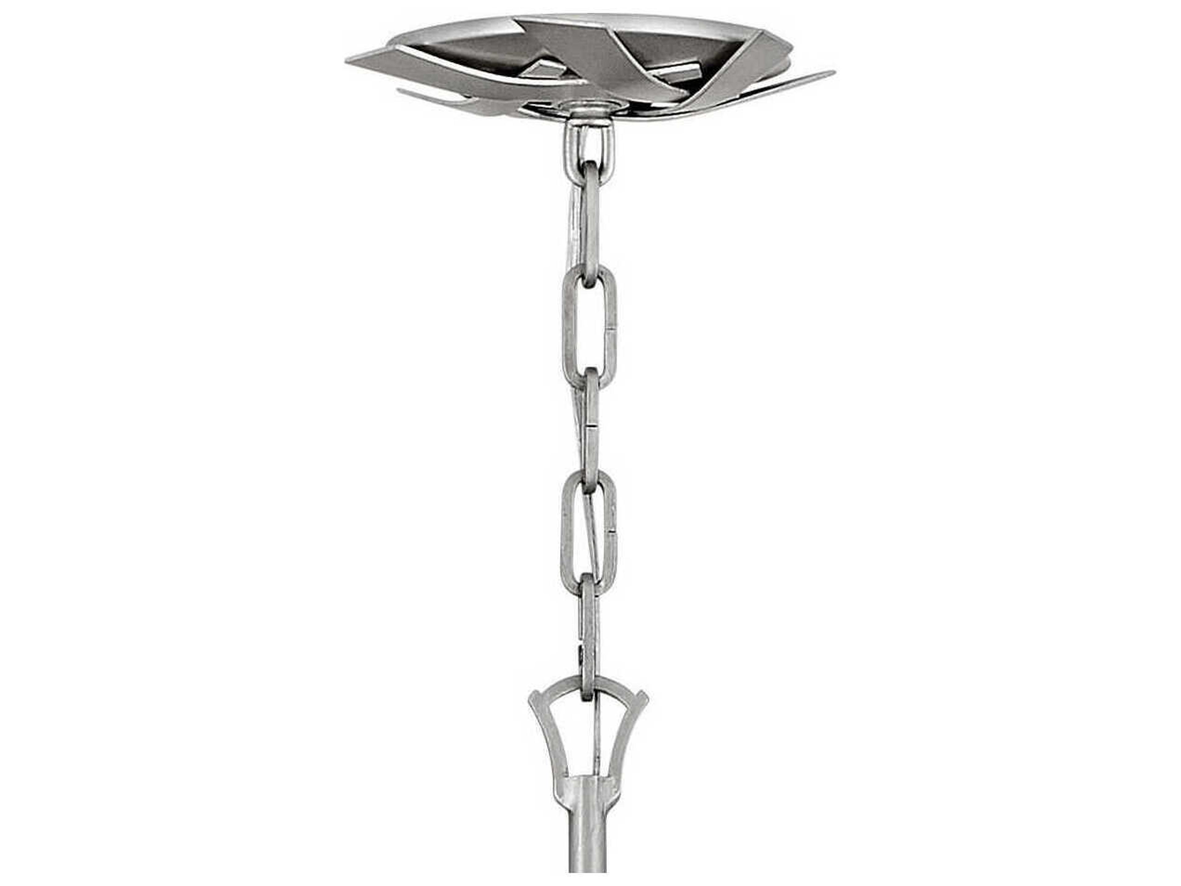 Fredrick Ramond Vida 19-Light9-Light Glacial Silver Crystal Pendant