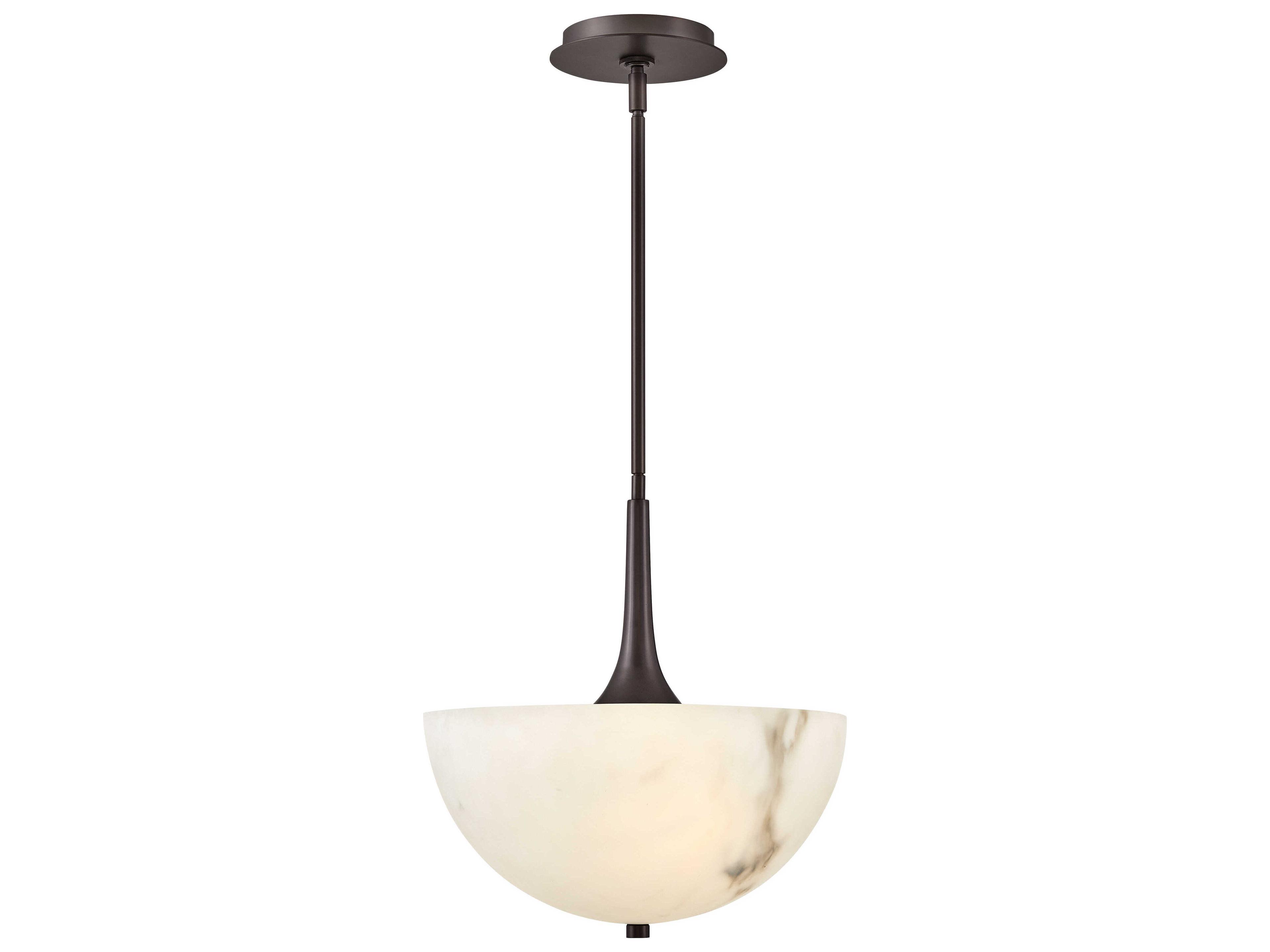 Fredrick Ramond Inez 3-Light Black Oxide Glass LED Bowl Pendant