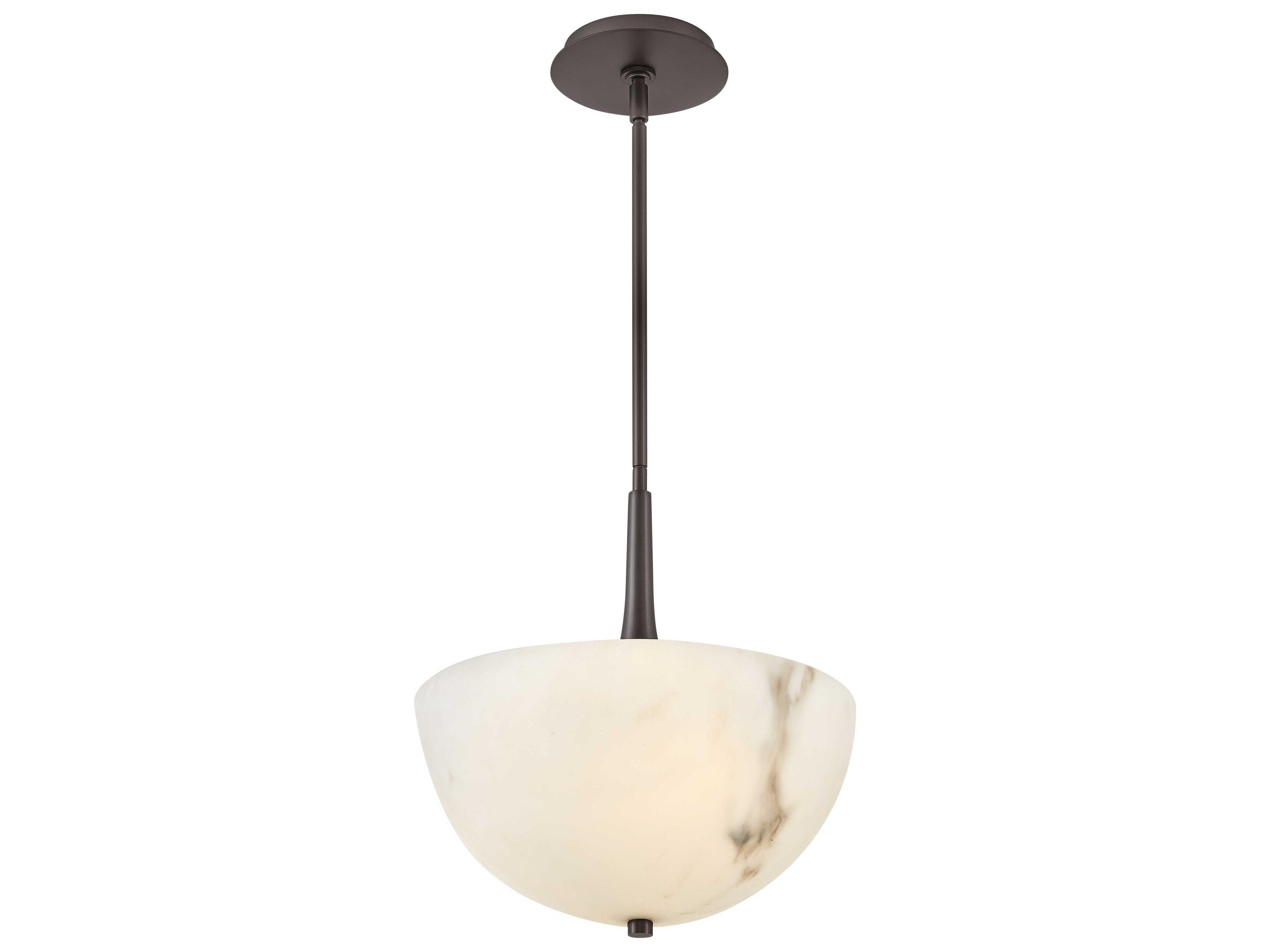 Fredrick Ramond Inez 3-Light Black Oxide Glass LED Bowl Pendant
