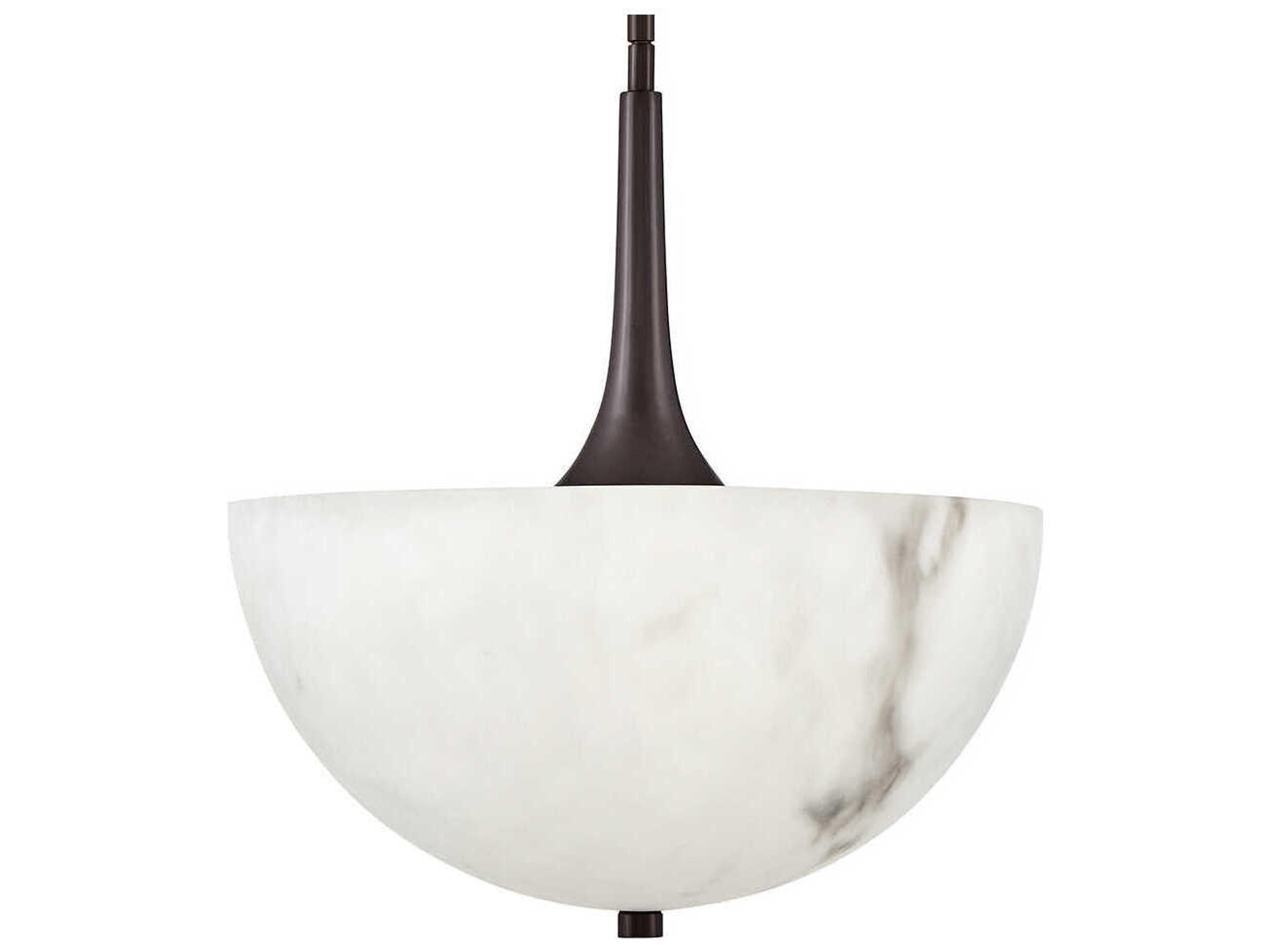 Fredrick Ramond Inez 3-Light Black Oxide Glass LED Bowl Pendant