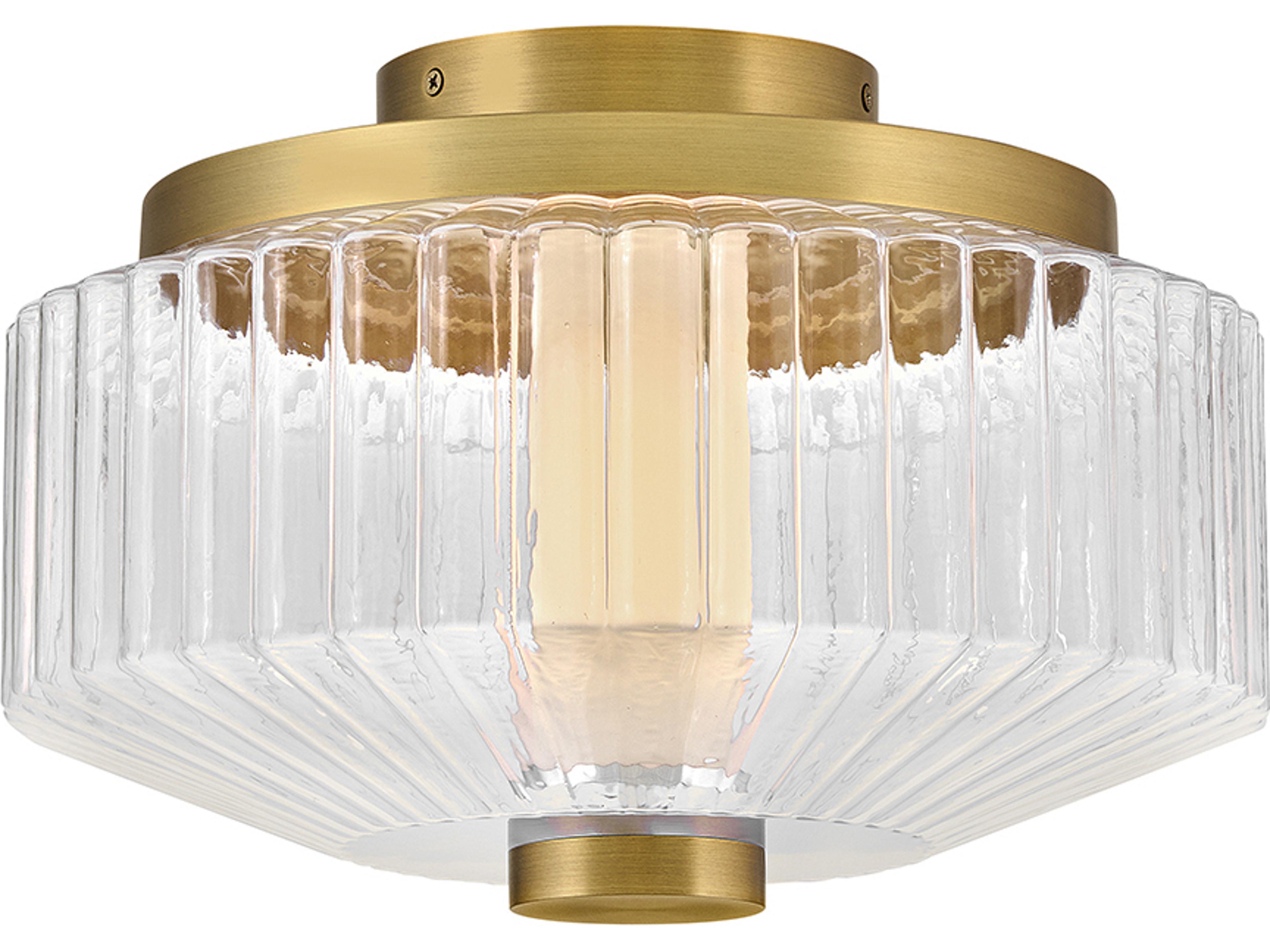 Reign Lacquered Brass Flush Mount