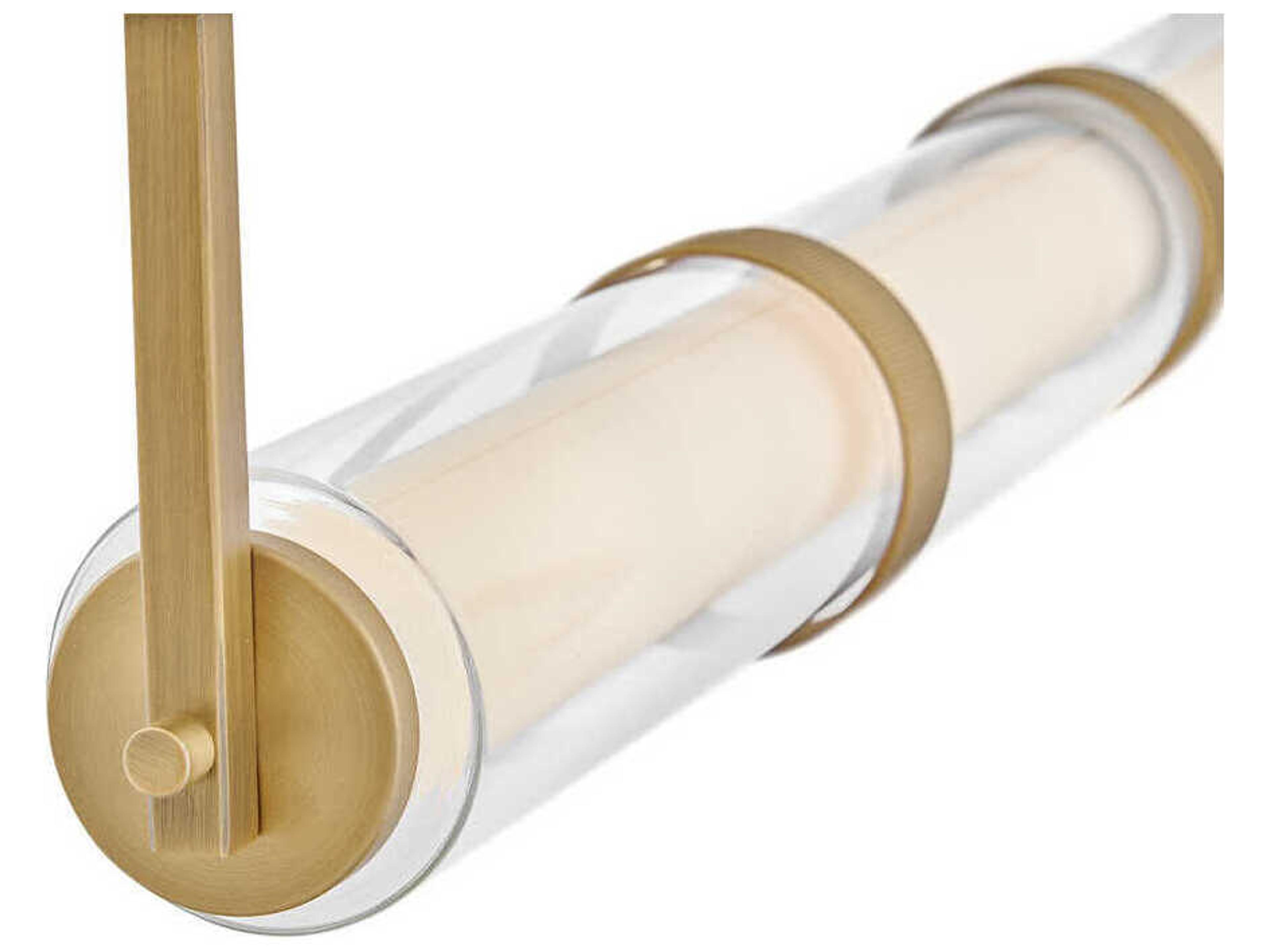 Fredrick Ramond Cy Lacquered Brass Linear Island Pendant